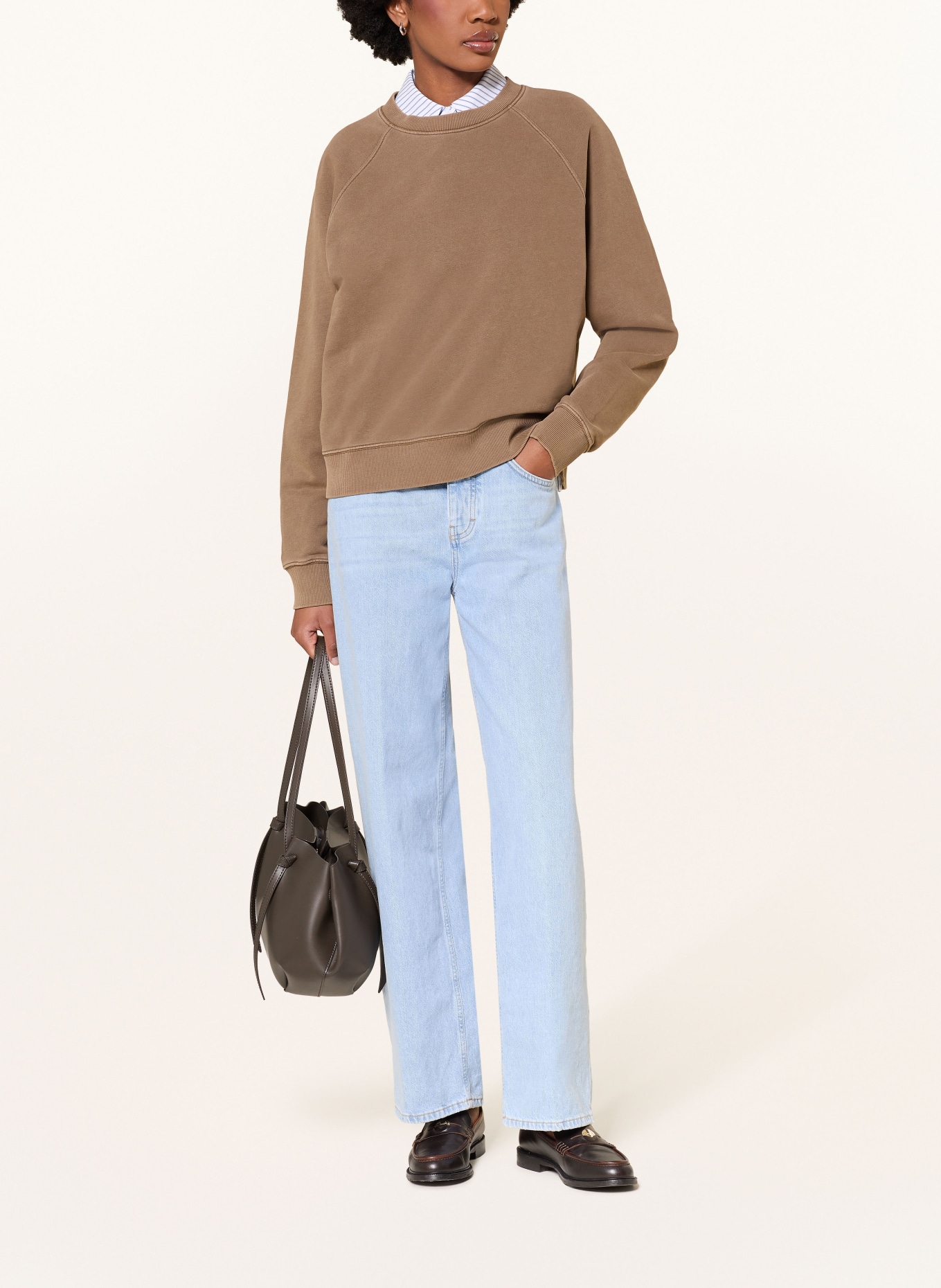 ARKET sweat-shirt: MARRON