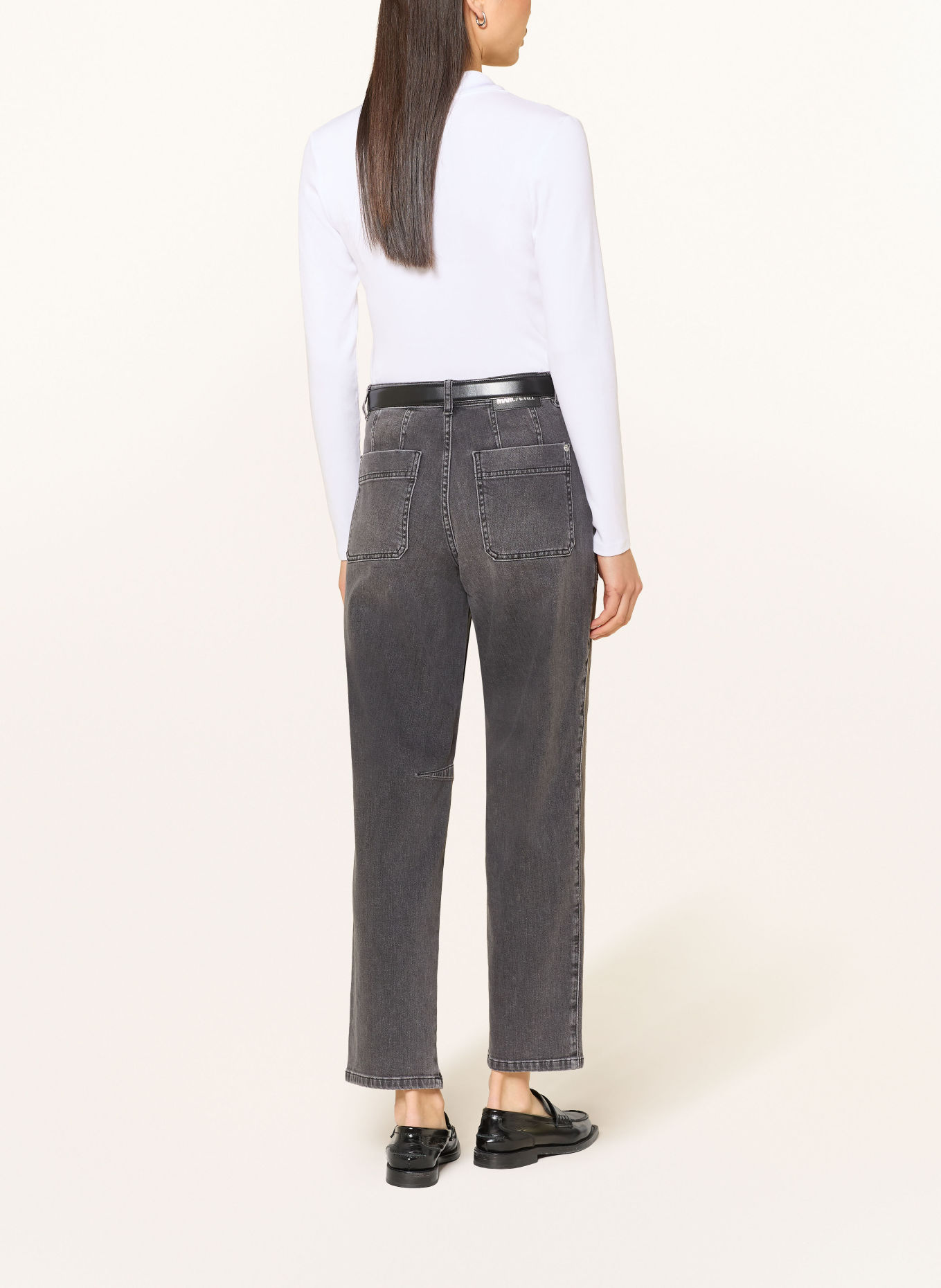 MARC AUREL Jersey-Poloshirt: WEISS