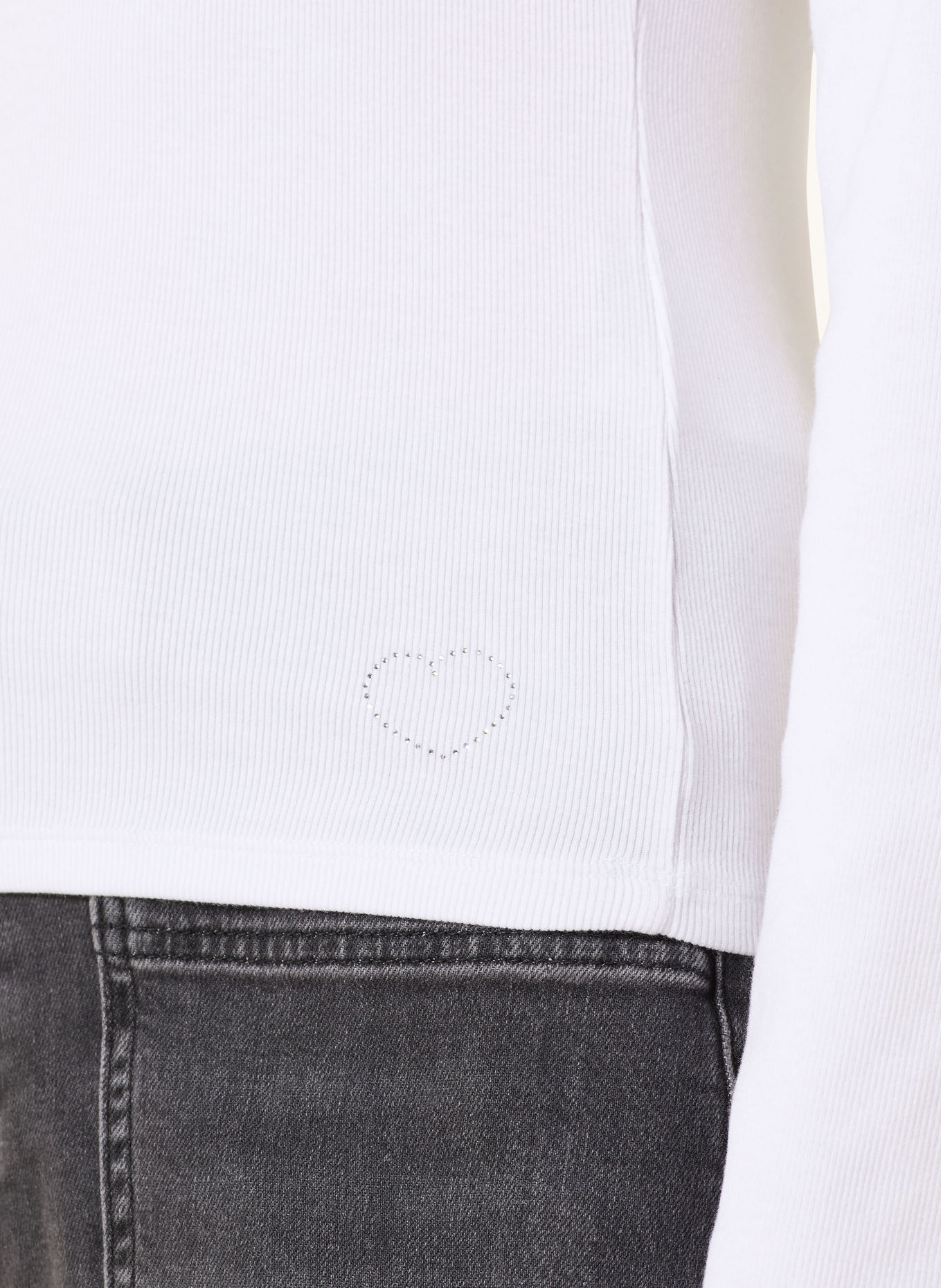 MARC AUREL Jersey-Poloshirt: WEISS