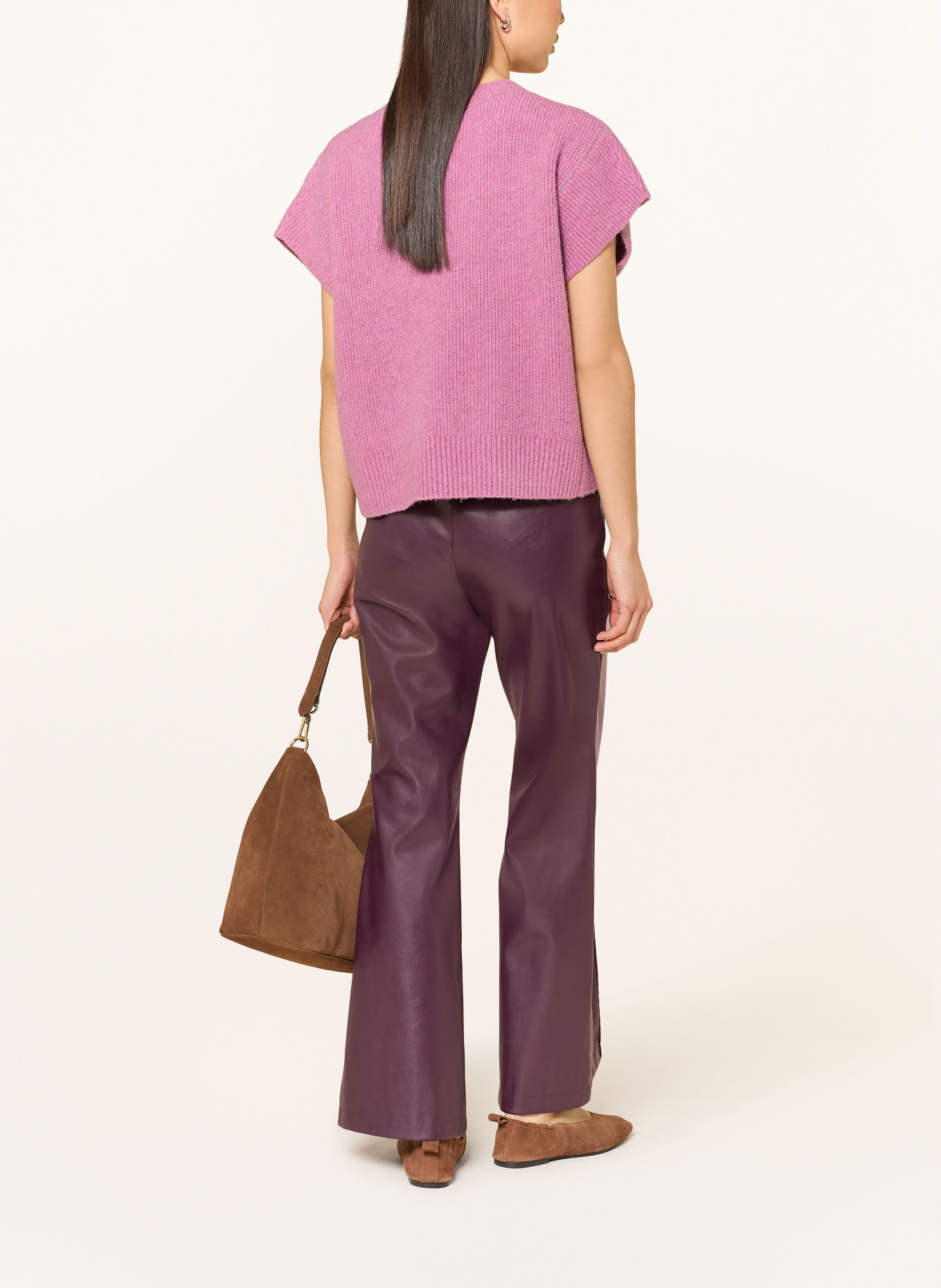 MARC AUREL Strickshirt mit Glitzergarn: ALTROSA