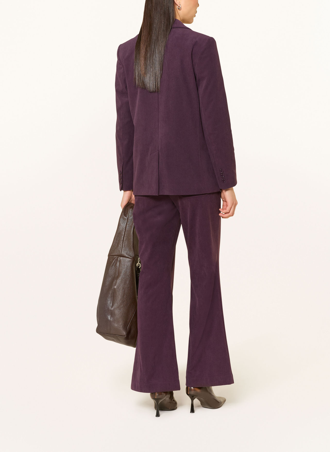 MARC AUREL corduroy pants: DARK PURPLE