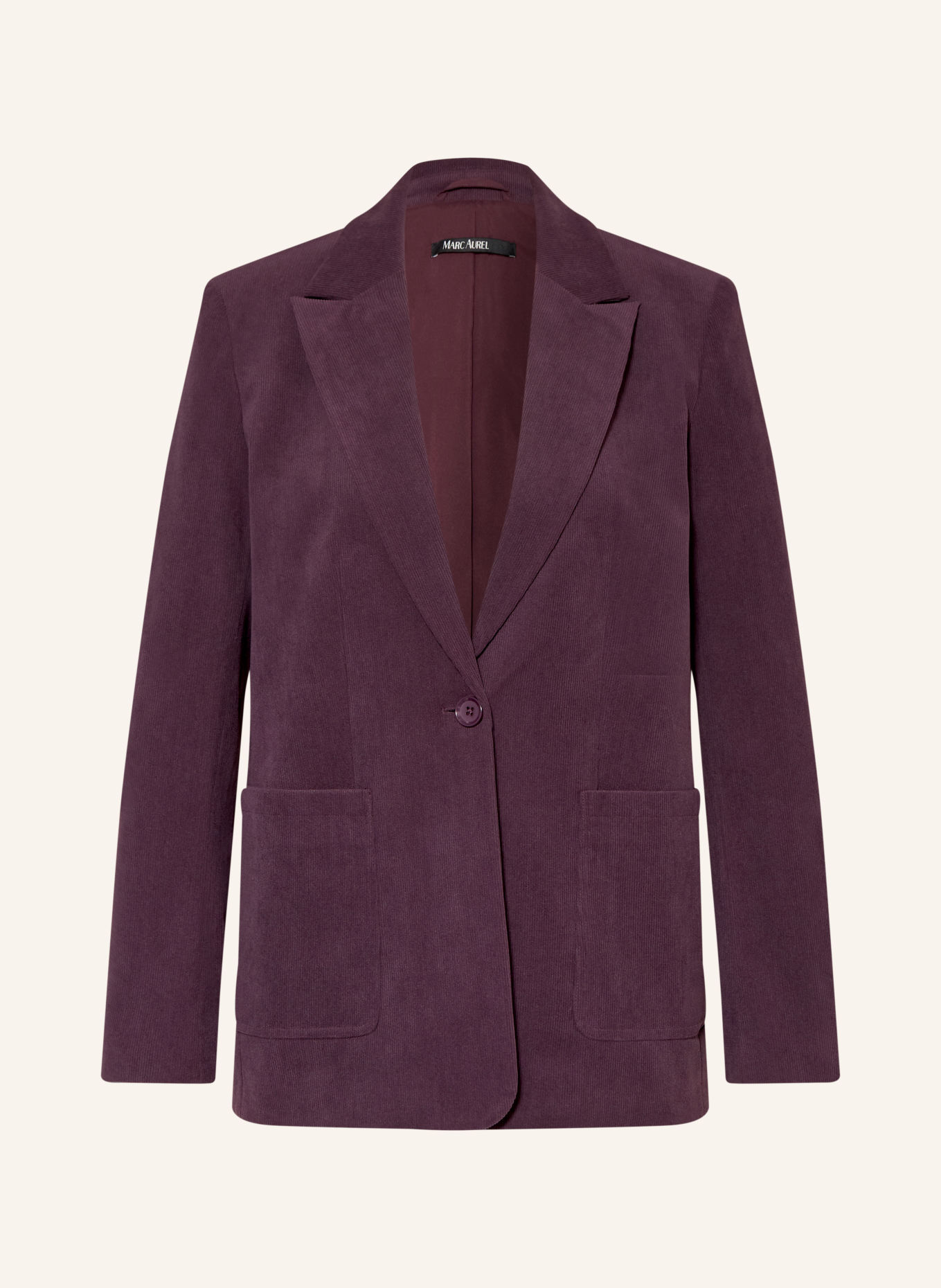 MARC AUREL Cordblazer: DUNKELLILA