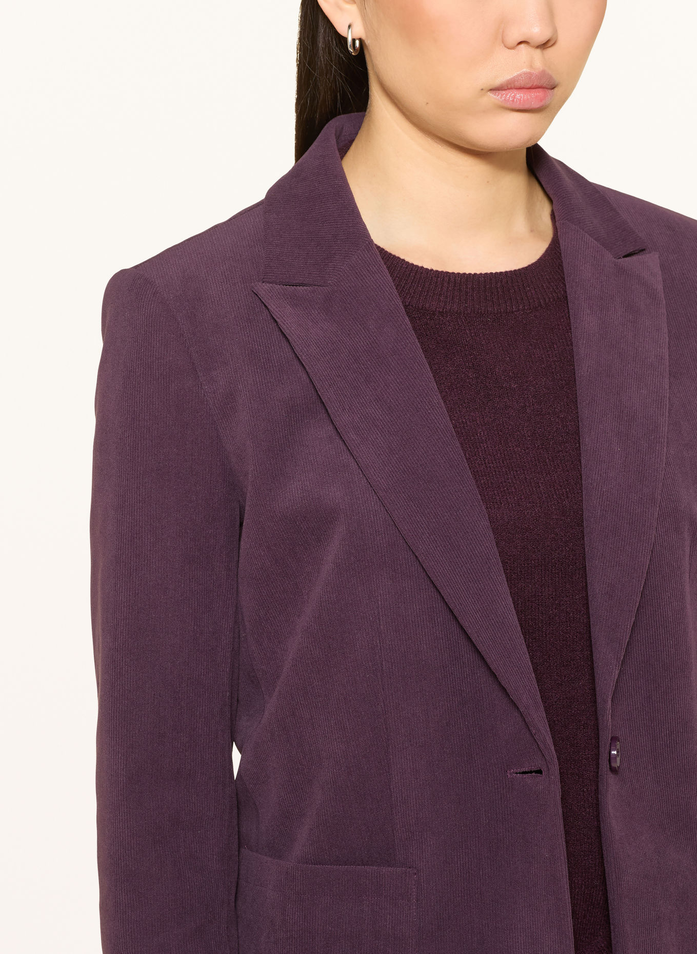 MARC AUREL Cordblazer: DUNKELLILA