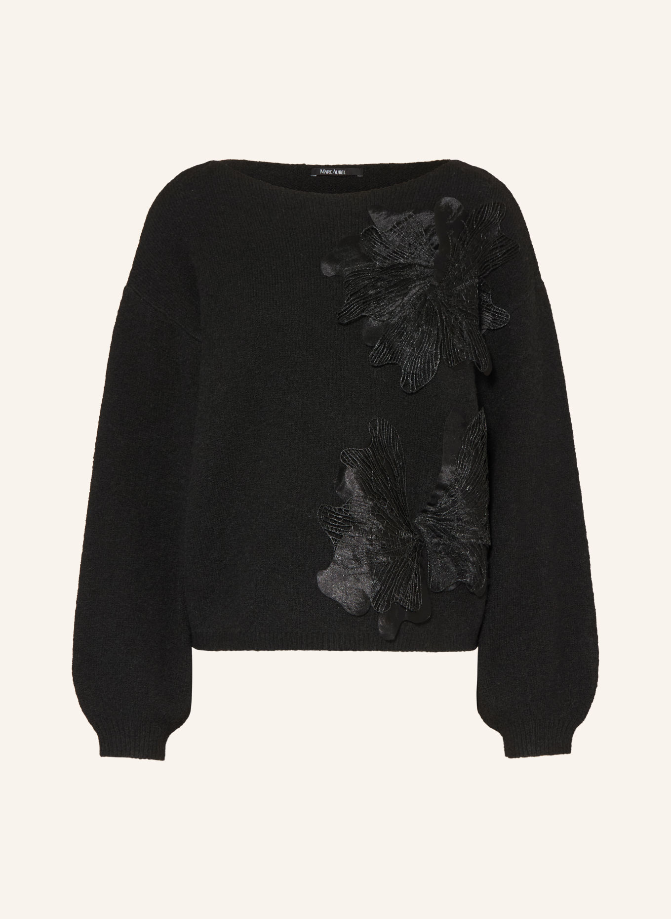 MARC AUREL Pullover: SCHWARZ