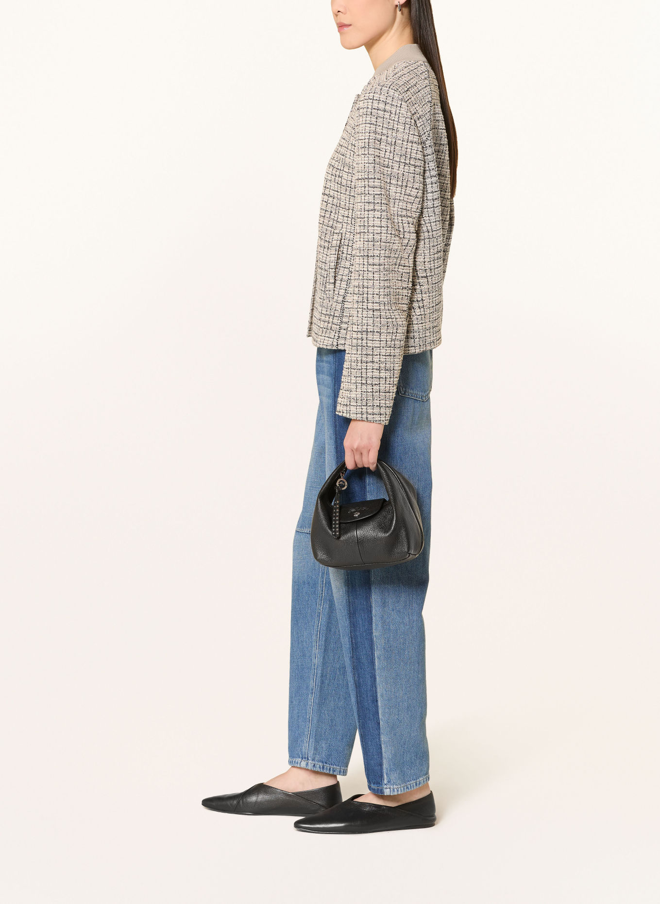 MARC AUREL Barrel Jeans mit Galonstreifen: 500041 blue denim