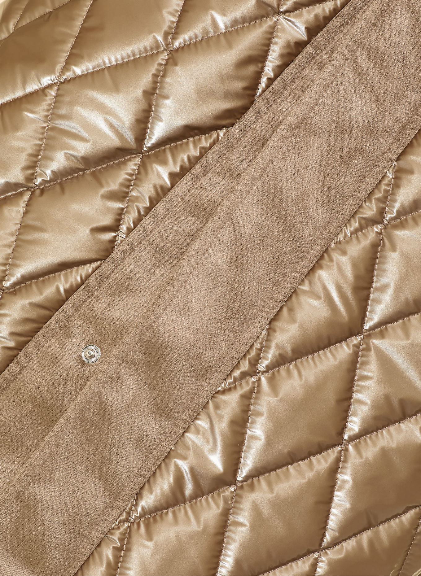 MARC AUREL Coat in a mix of materials: TAUPE
