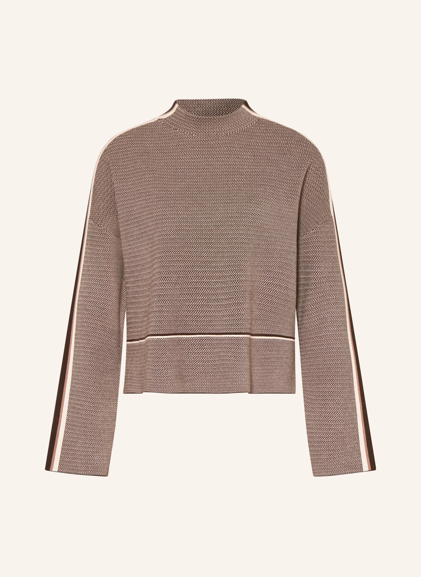 MARC AUREL Pullover: DUNKELBRAUN / ROSÉ / ALTROSA