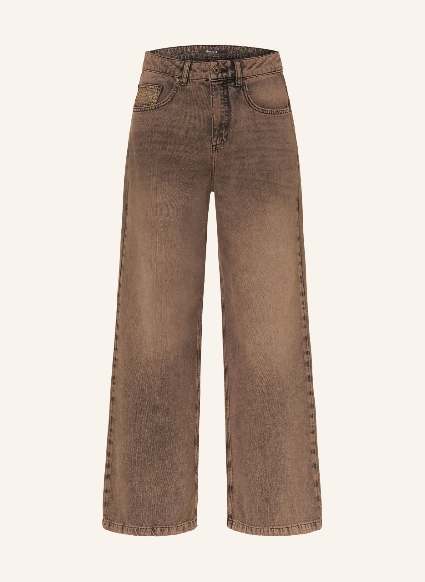 MARC AUREL Wide-leg jeans: 700020 brown denim