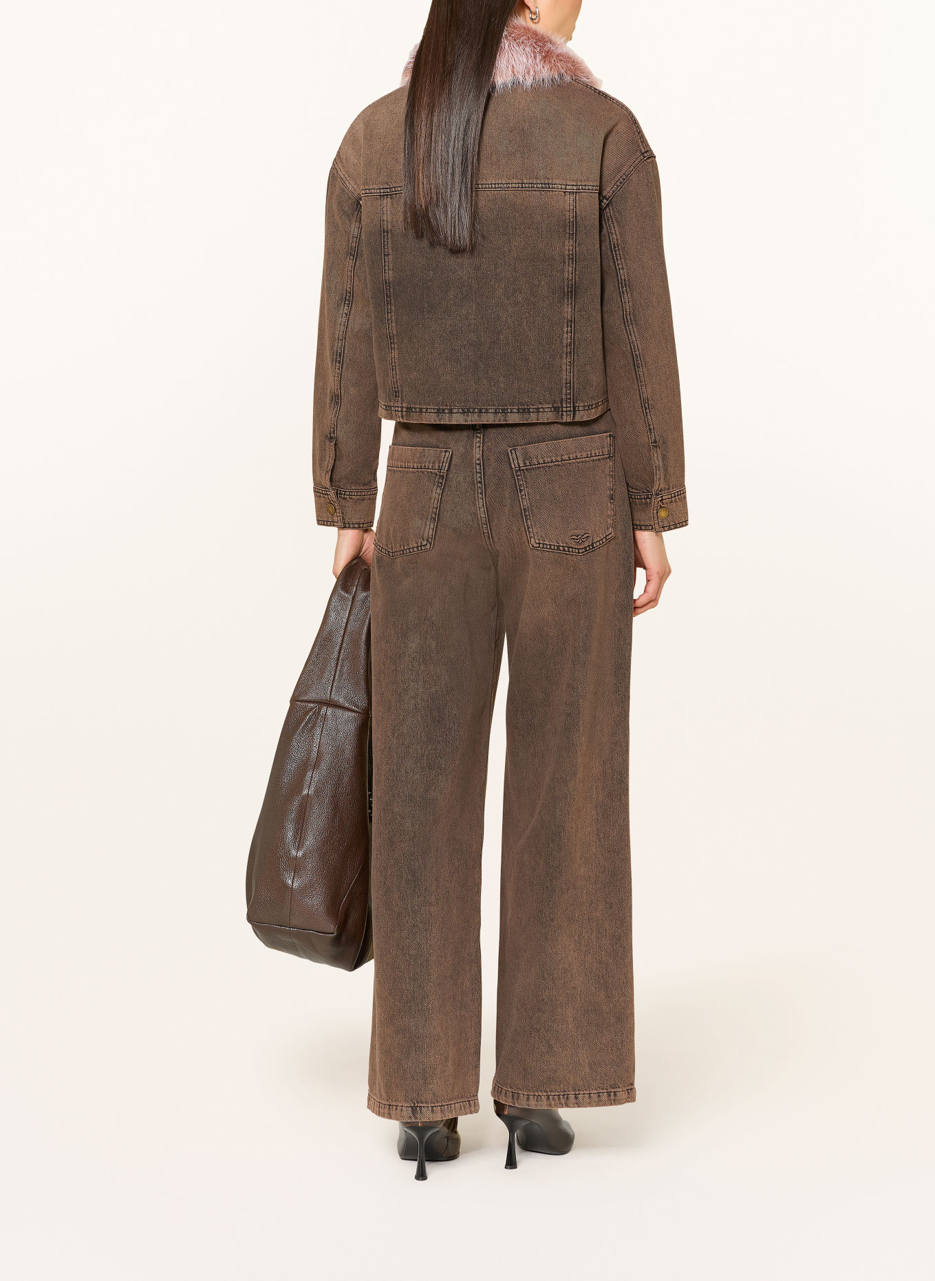 MARC AUREL Wide-leg jeans: 700020 brown denim
