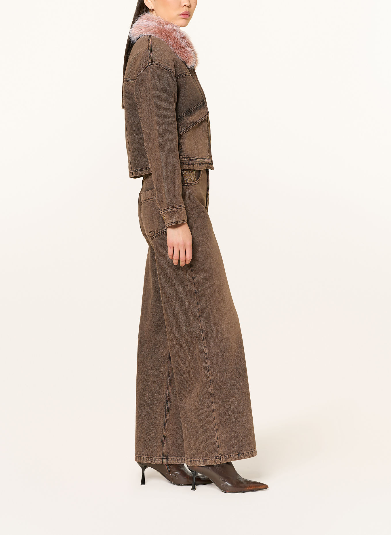 MARC AUREL Wide-leg jeans: 700020 brown denim