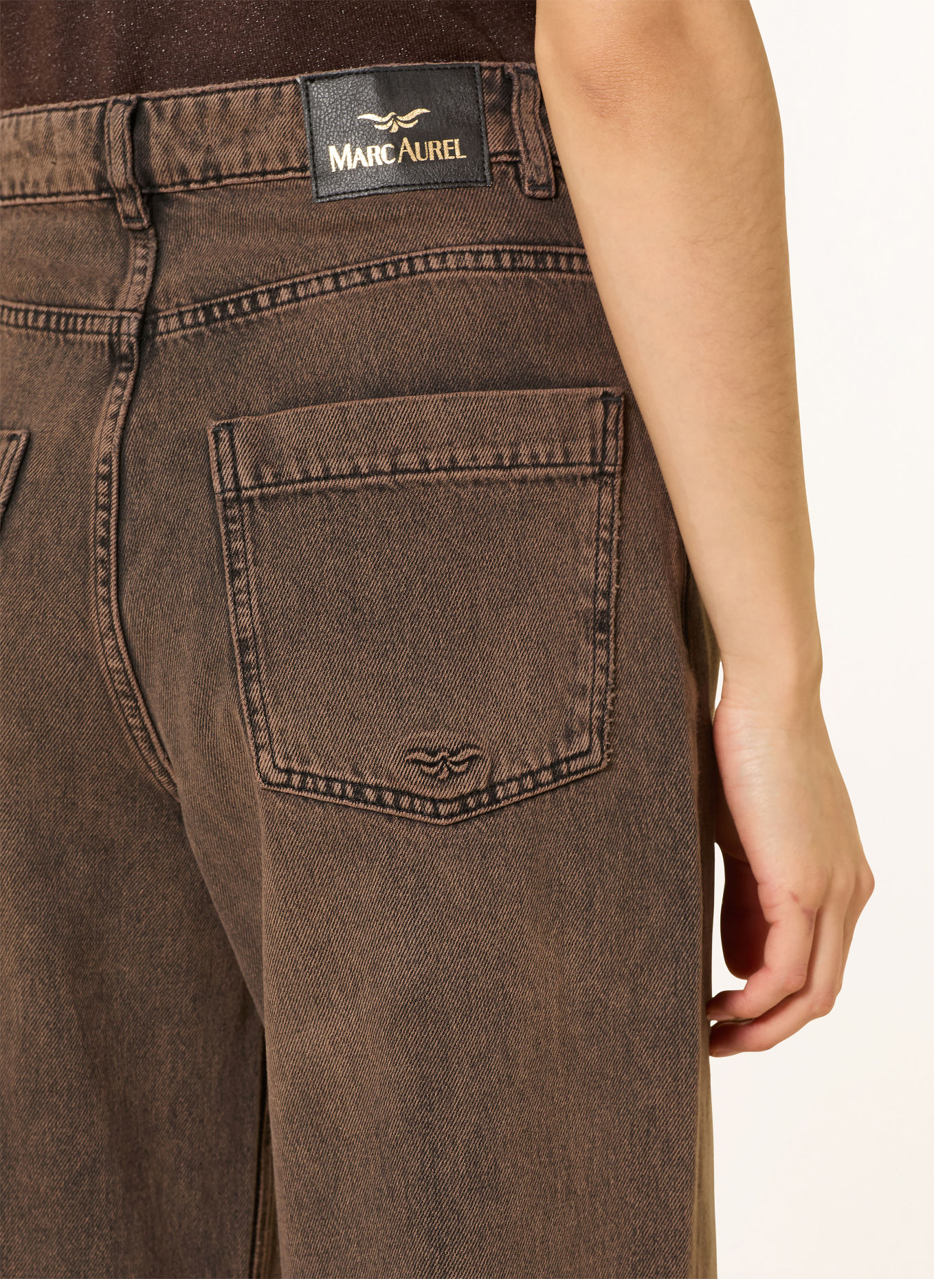 MARC AUREL Wide-leg jeans: 700020 brown denim