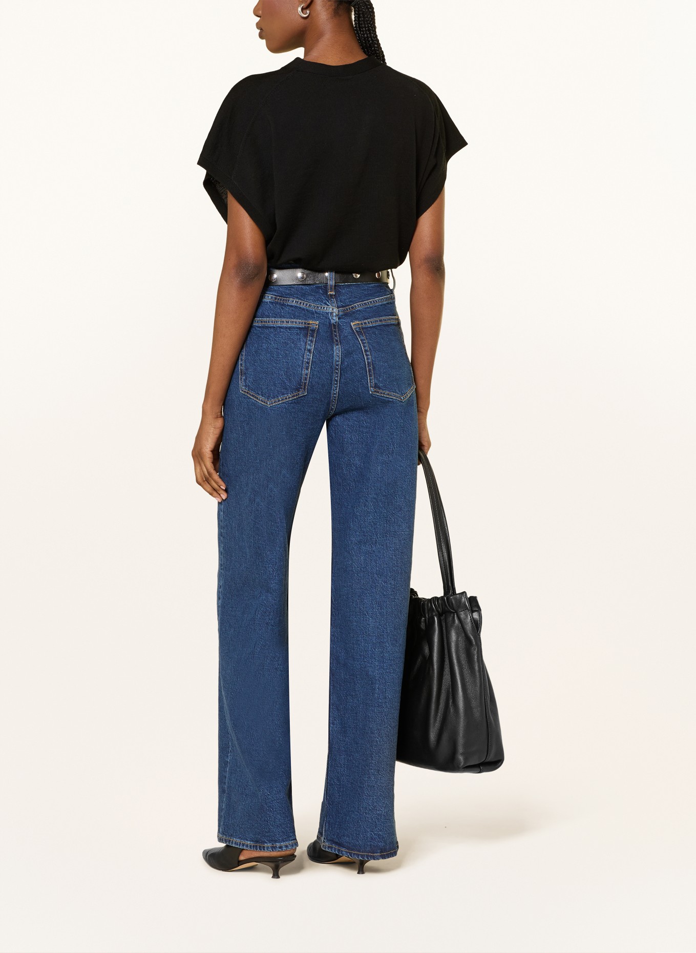 ARKET Gebreid vest OLIVA: ZWART