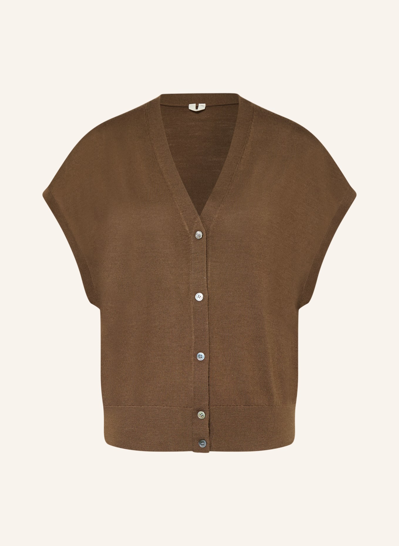 ARKET Strickweste OLIVA: BRAUN