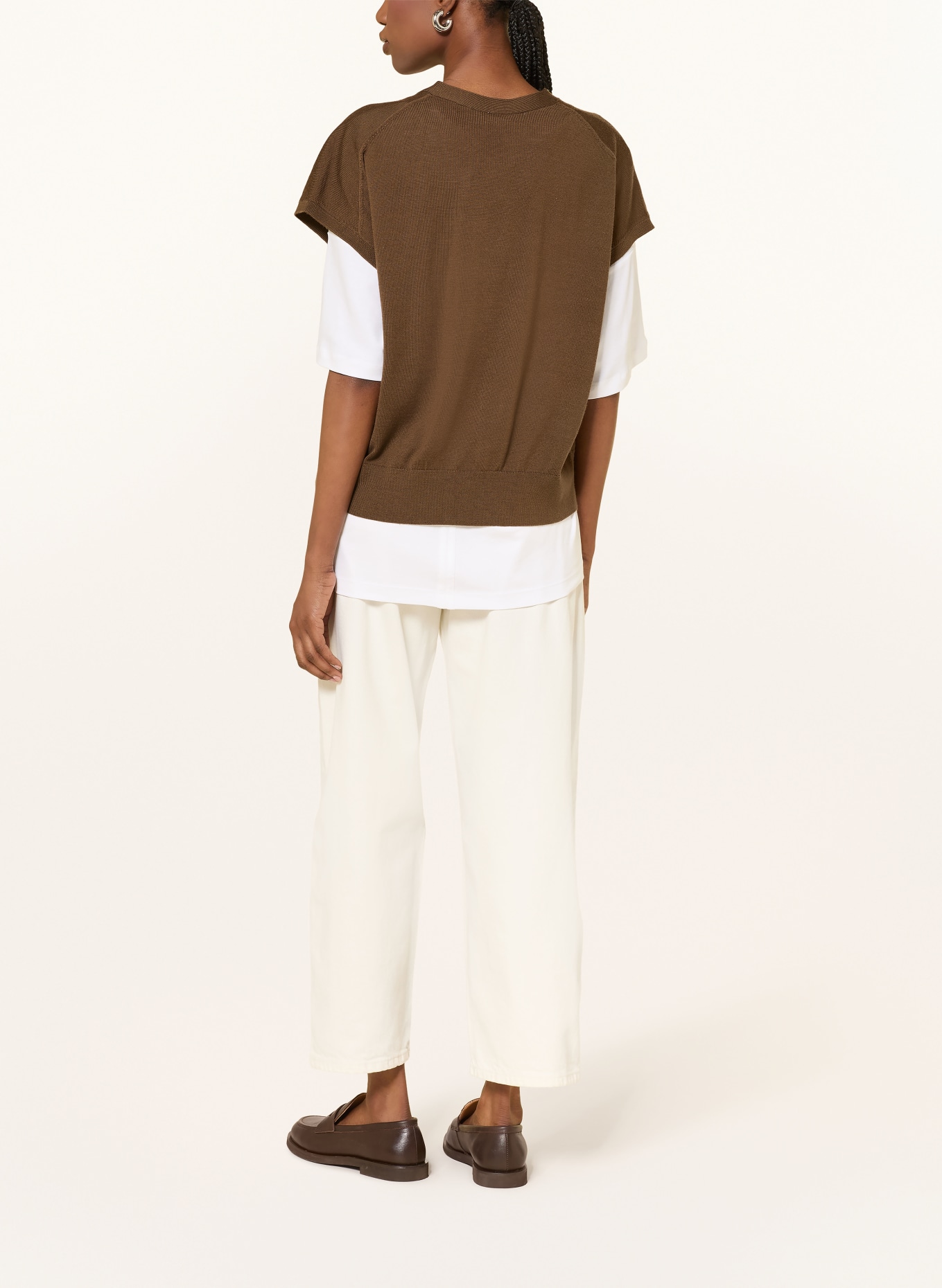 ARKET Strickweste OLIVA: BRAUN