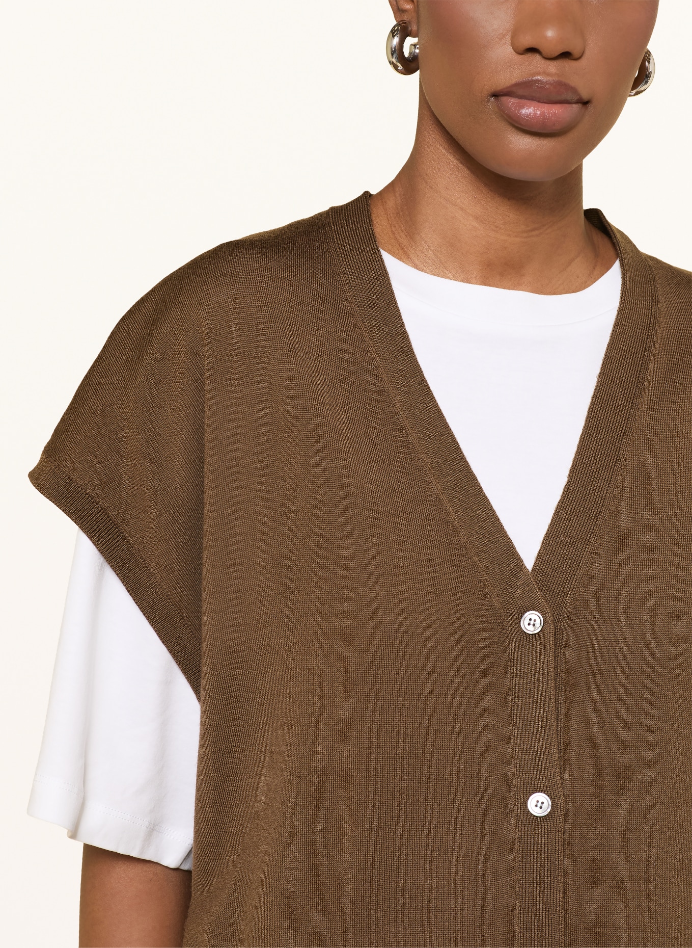 ARKET Strickweste OLIVA: BRAUN