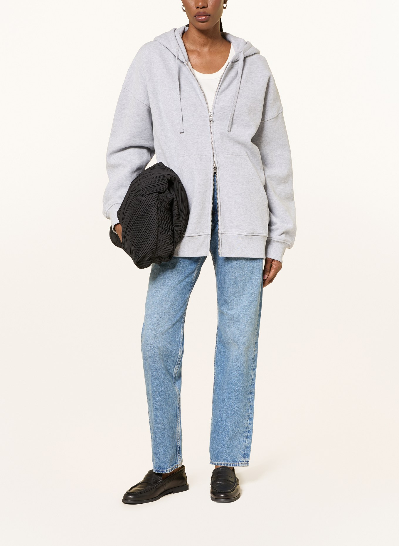 ARKET Oversized-Sweatjacke: GRAU