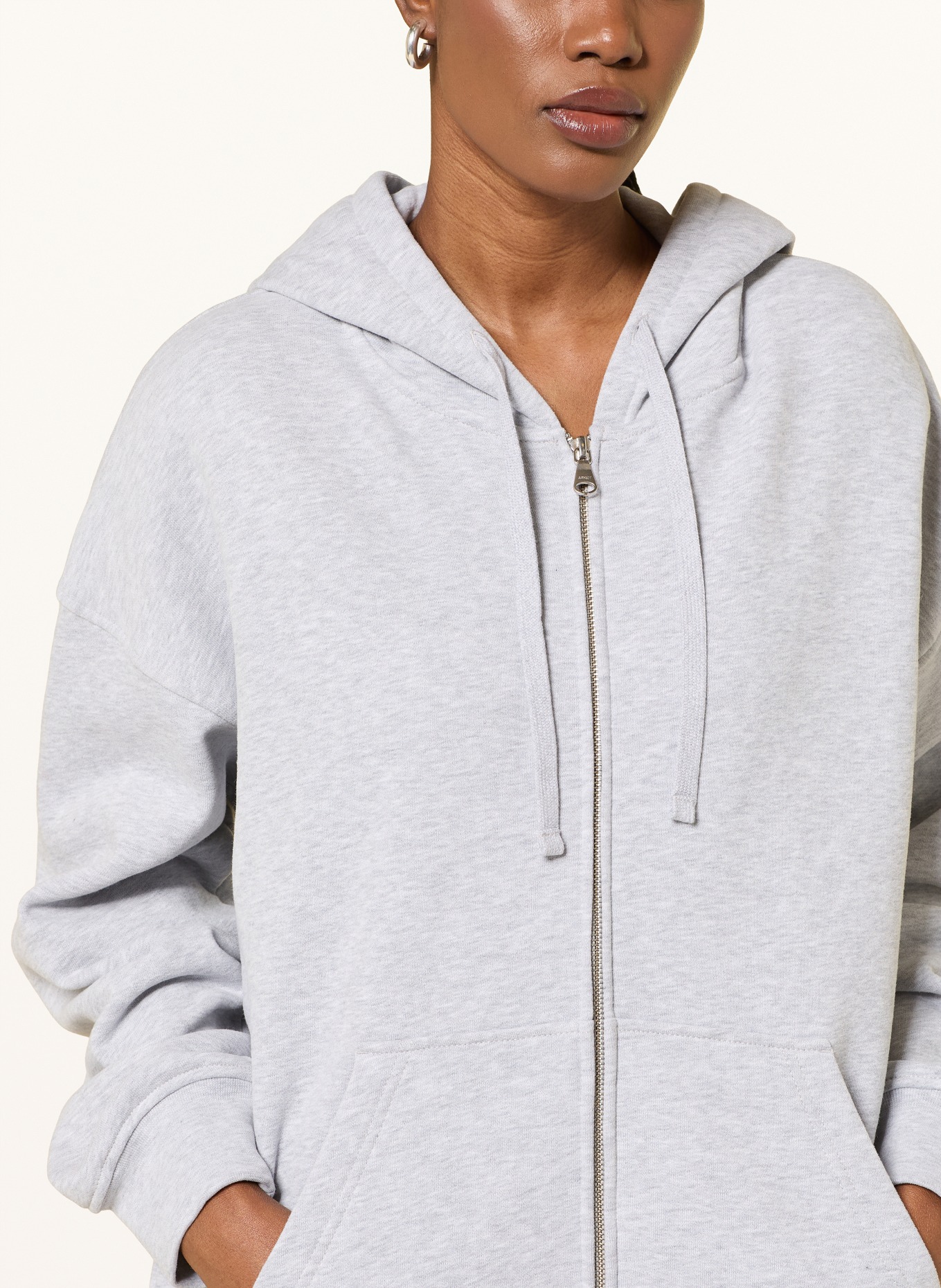 ARKET Oversized-Sweatjacke: GRAU
