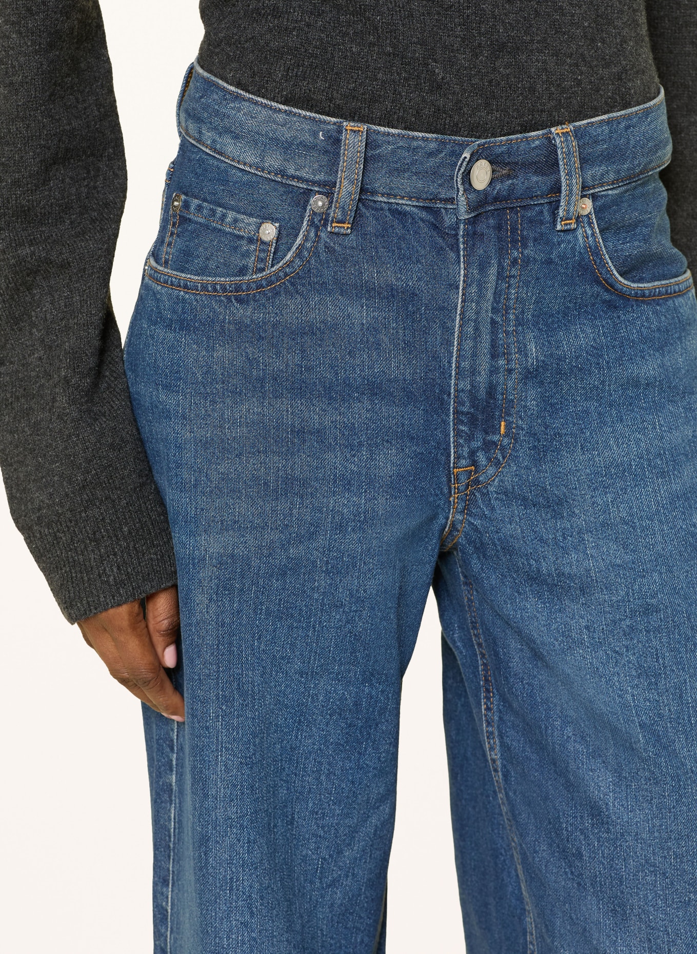 ARKET Jeans met wijde pijpen: 027 Denim Blue