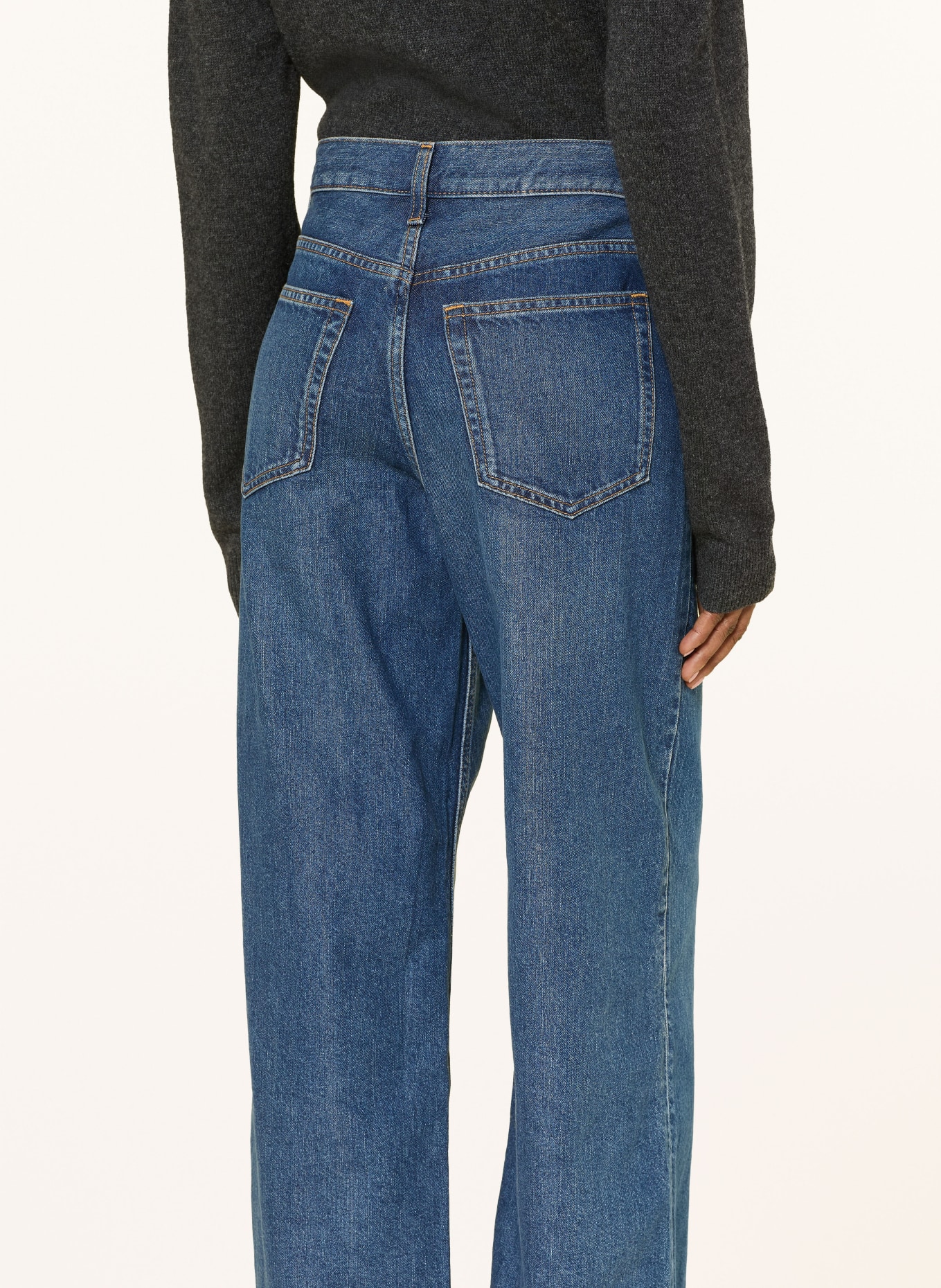 ARKET Jeans met wijde pijpen: 027 Denim Blue