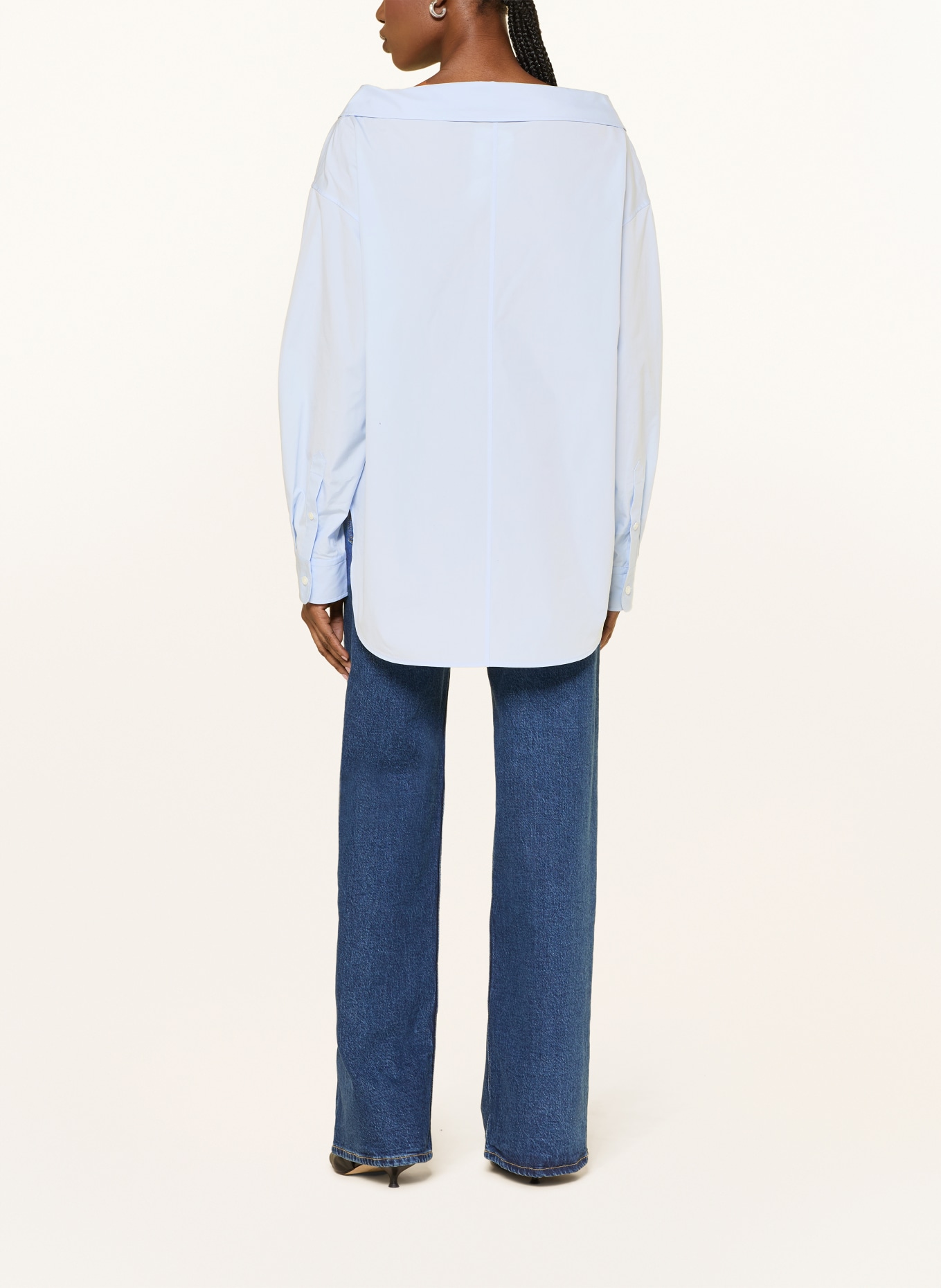 ARKET Oversized overhemdblouse: LICHTBLAUW