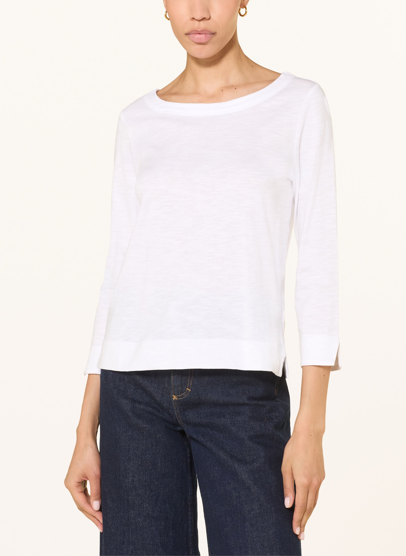 HOBBS Shirt MARTIE mit 3/4-Arm: WEISS