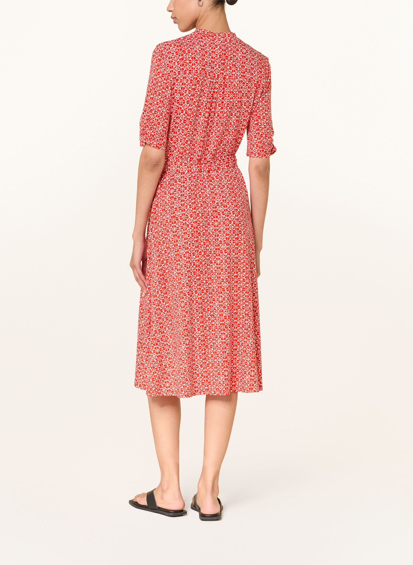 HOBBS Jersey dress CATHY: RED / ECRU