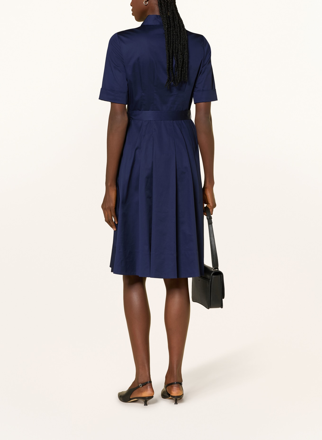 HOBBS shirt dress: DARK BLUE