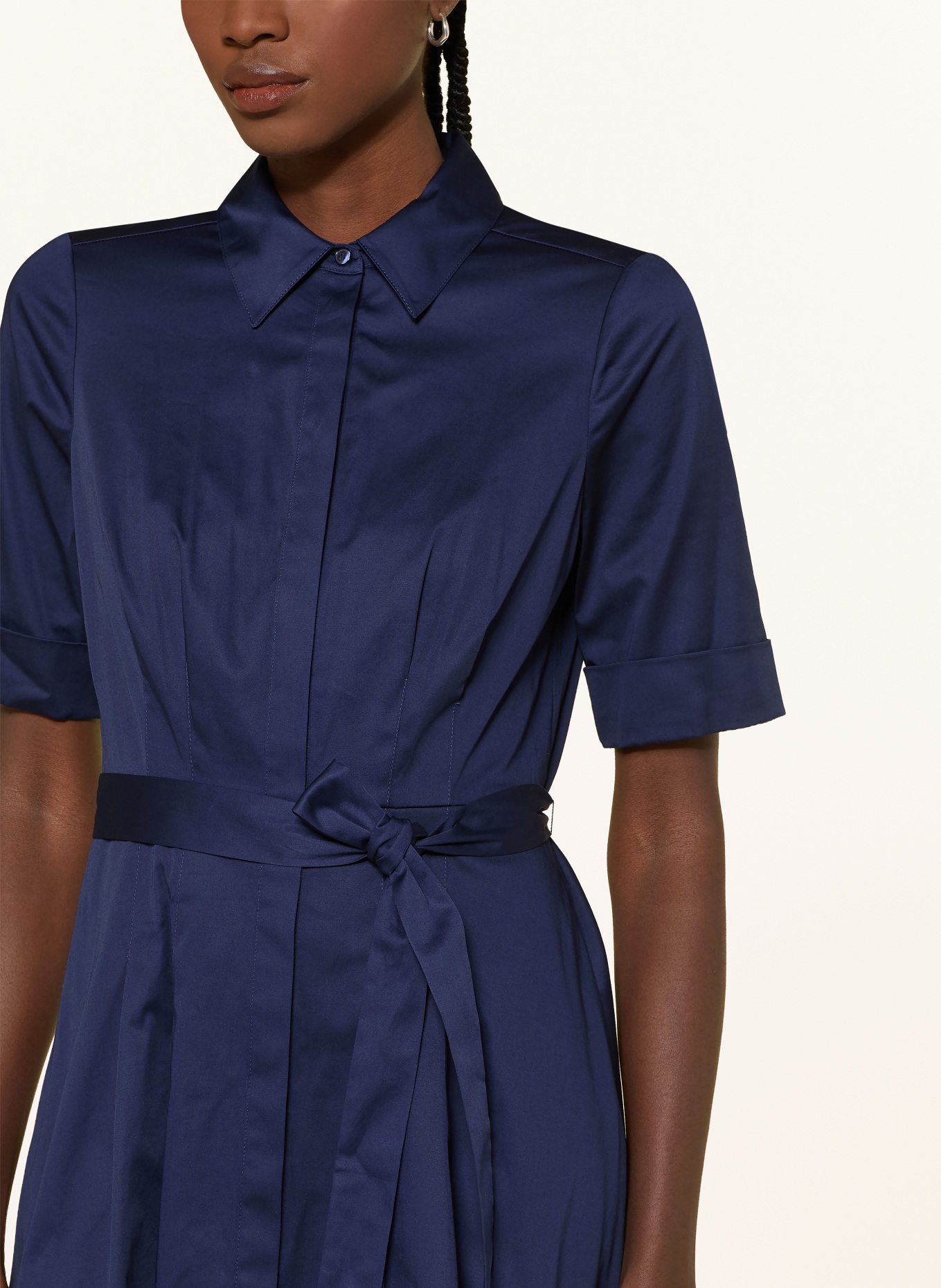 HOBBS shirt dress: DARK BLUE