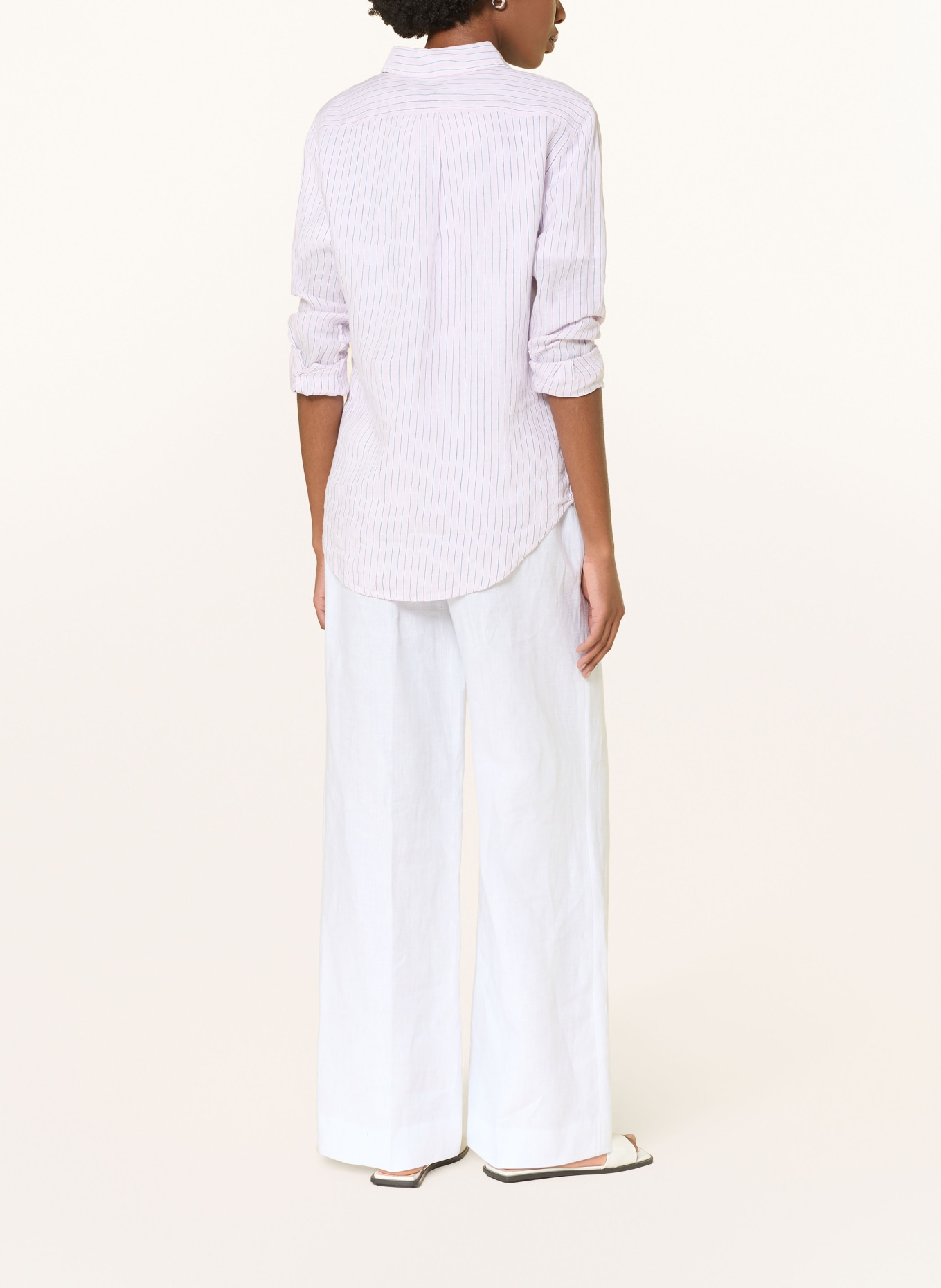 HOBBS Leinenhose ALESSIA: WEISS