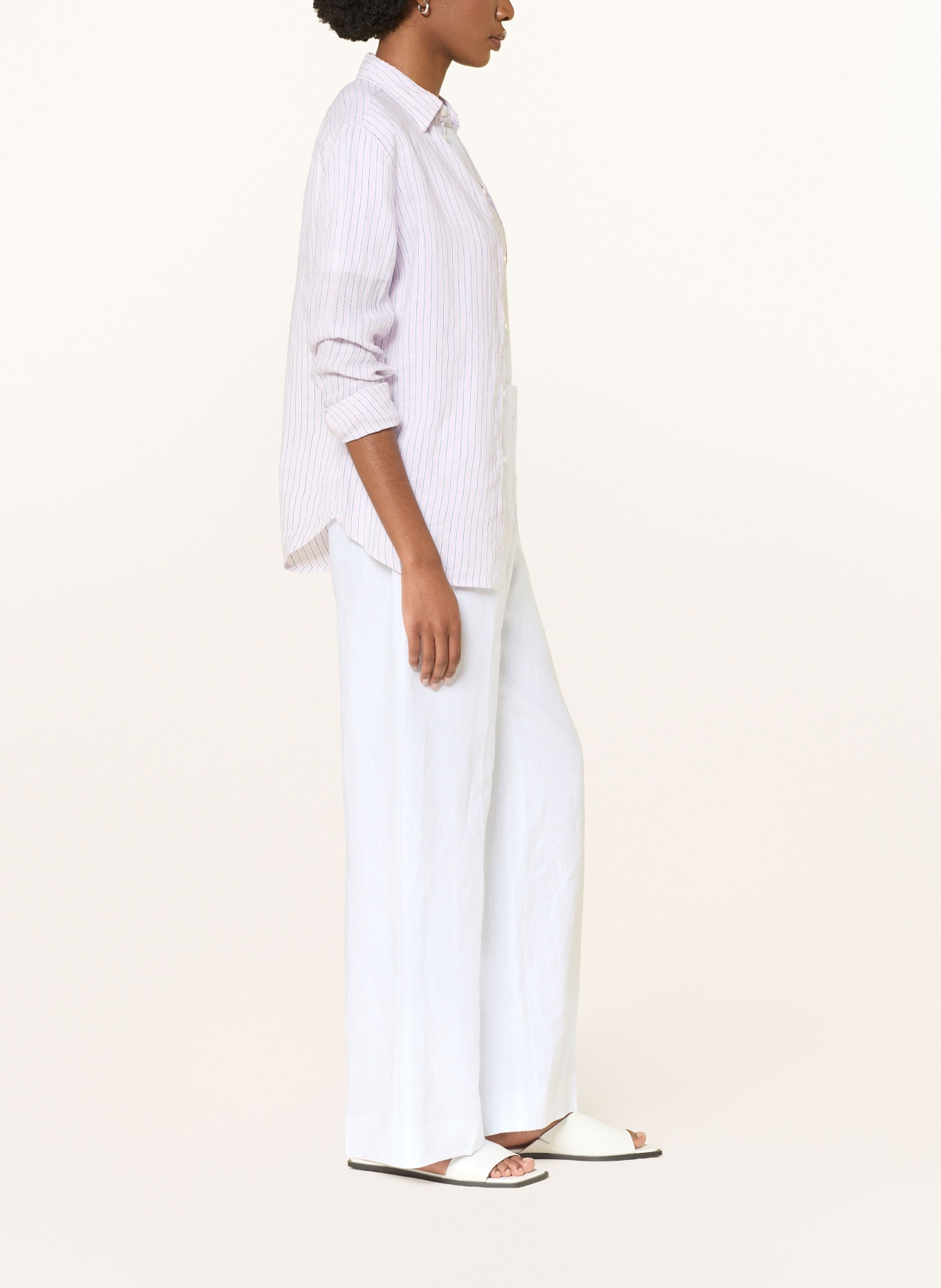 HOBBS Leinenhose ALESSIA: WEISS