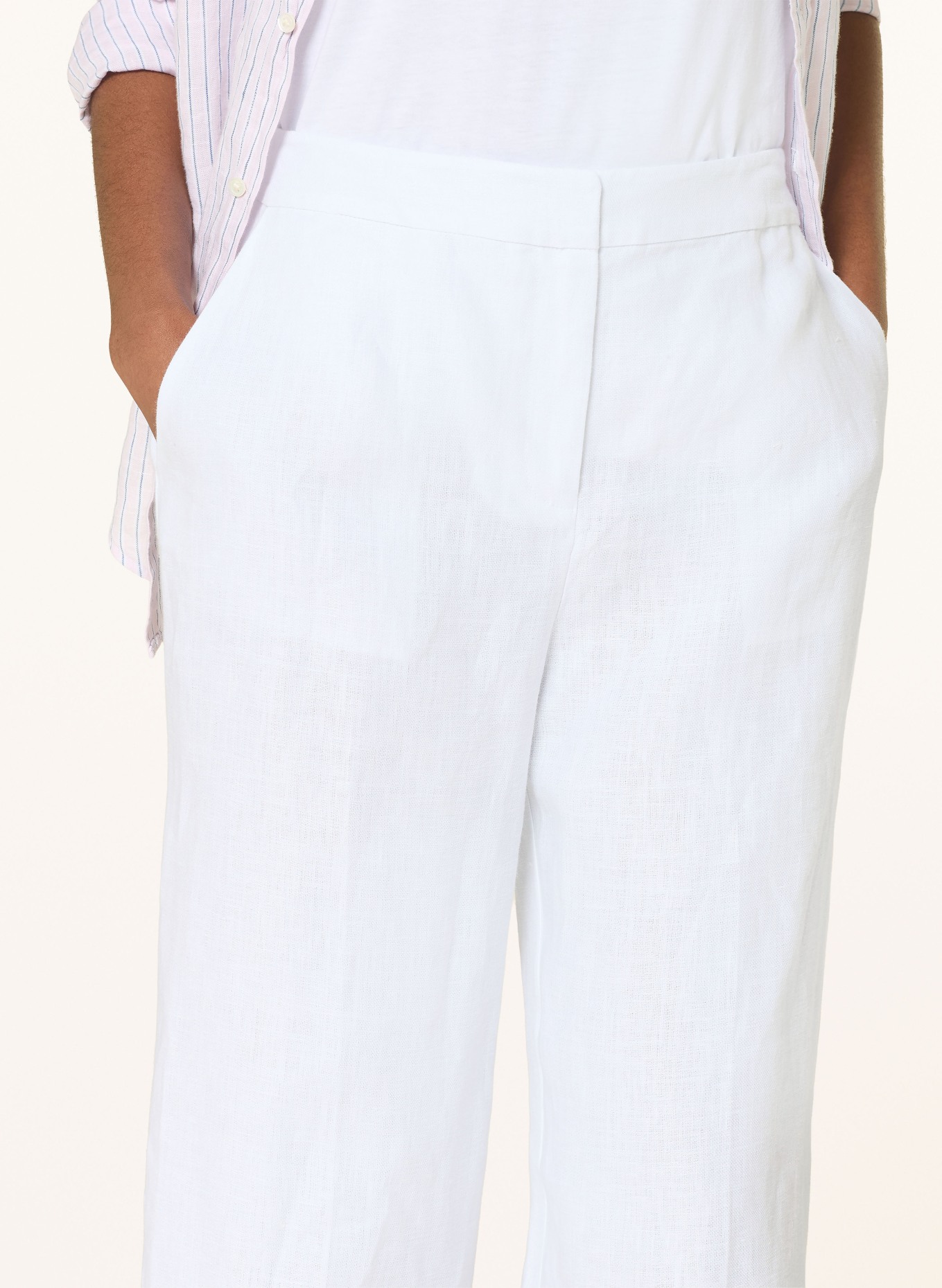 HOBBS Leinenhose ALESSIA: WEISS