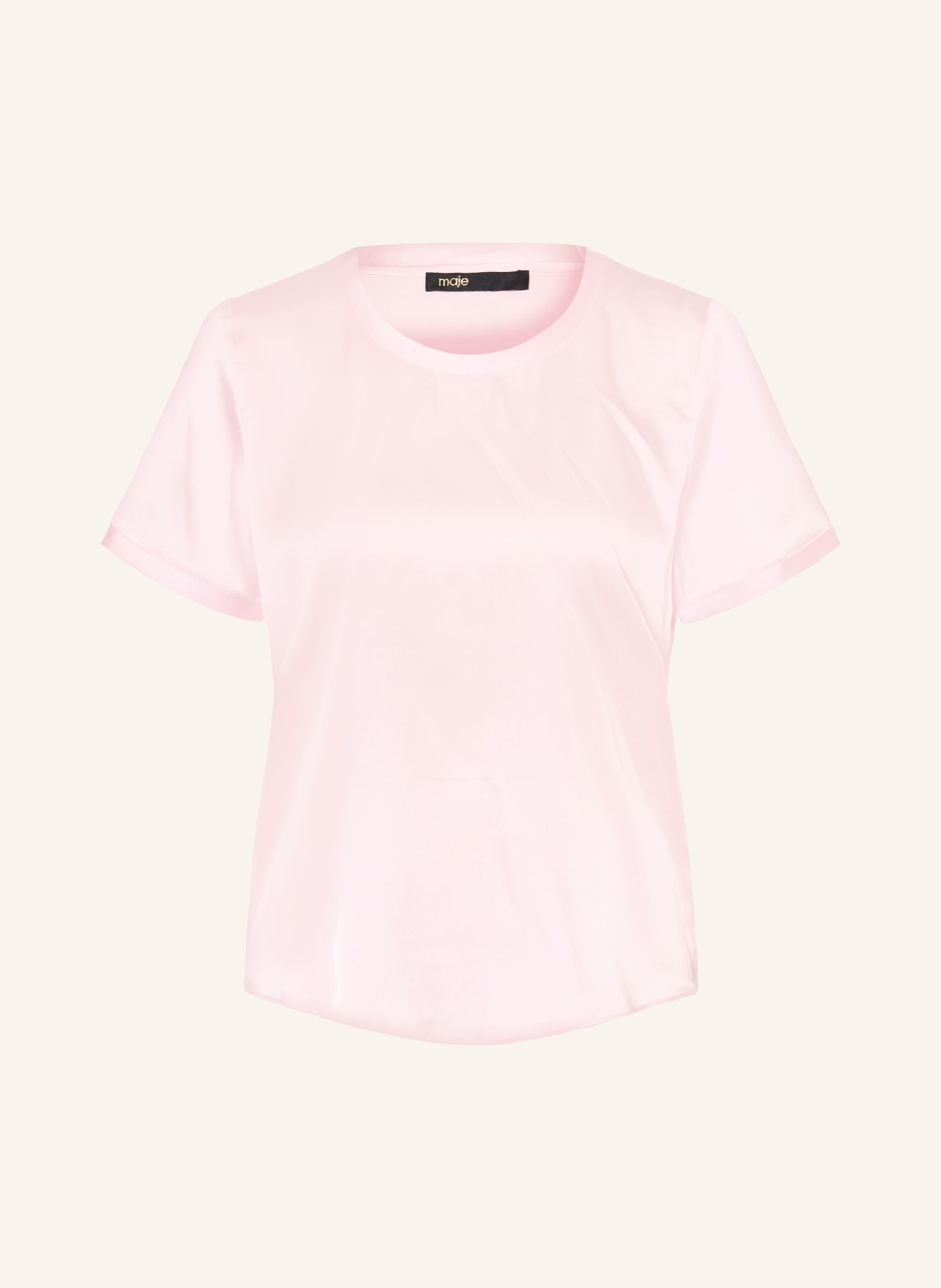 maje Blusenshirt aus Seide: ROSA