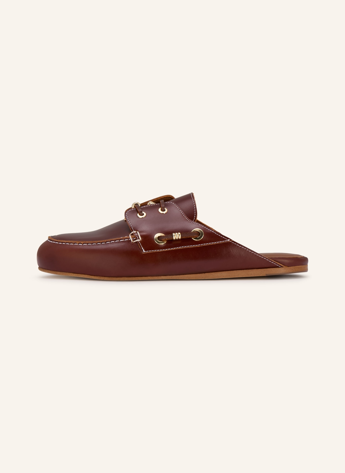 maje Mules: BRAUN / COGNAC