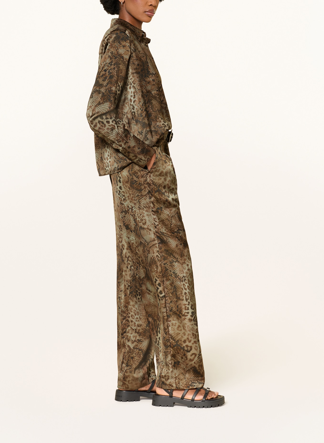 ba&sh Marlenehose CARRINA: BRAUN / DUNKELBRAUN / KHAKI