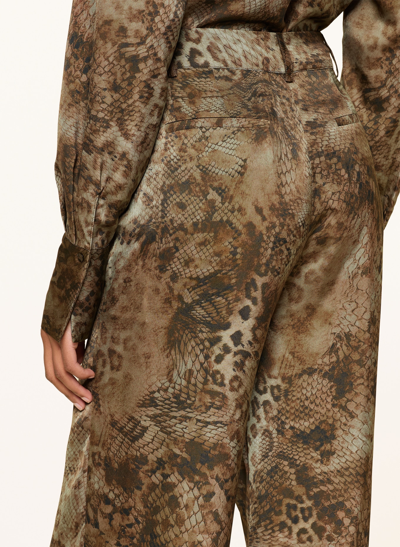 ba&sh Marlenehose CARRINA: BRAUN / DUNKELBRAUN / KHAKI