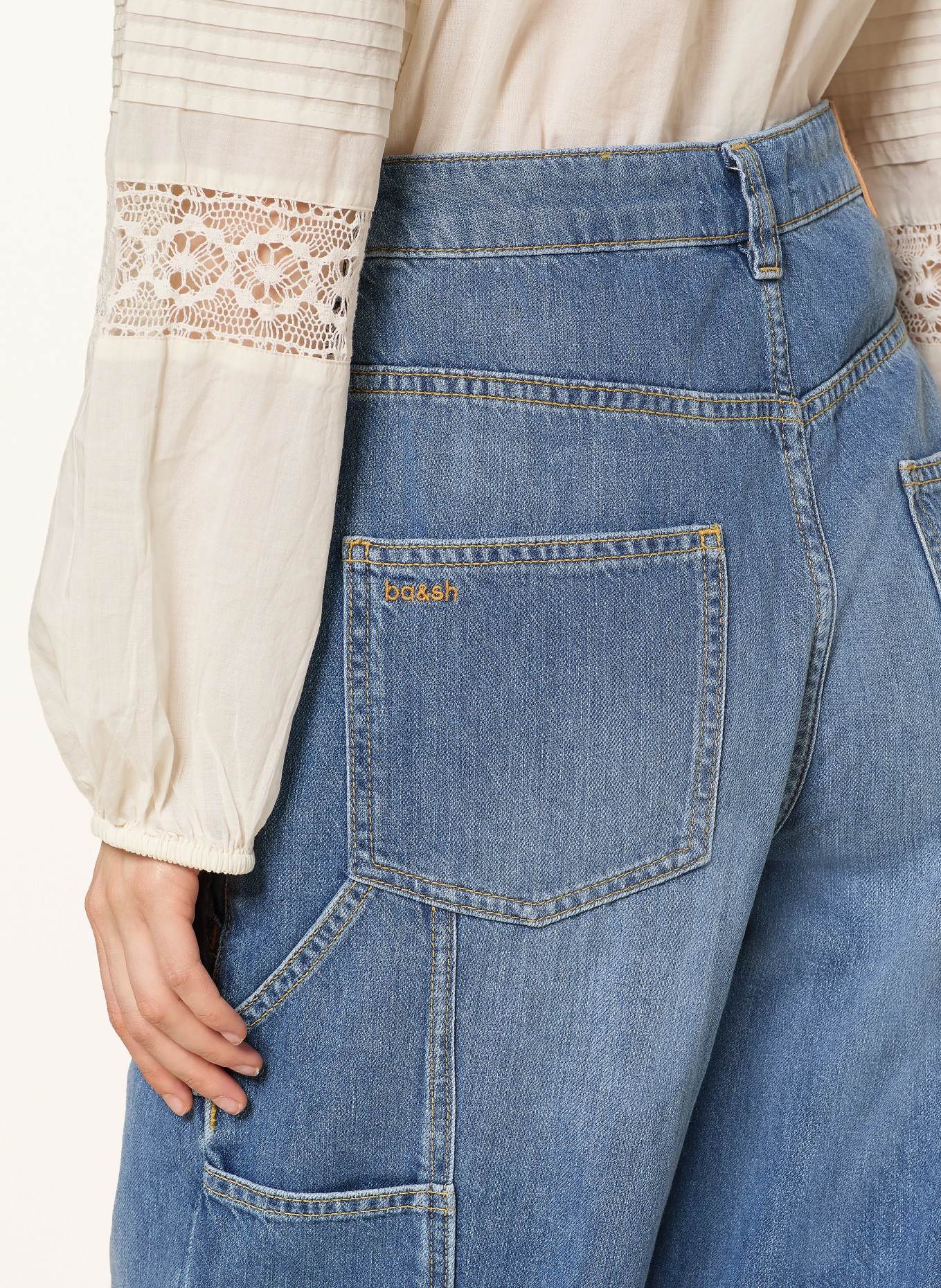 ba&sh Wide Leg Jeans MOYCE: BLUE USEDBLUE