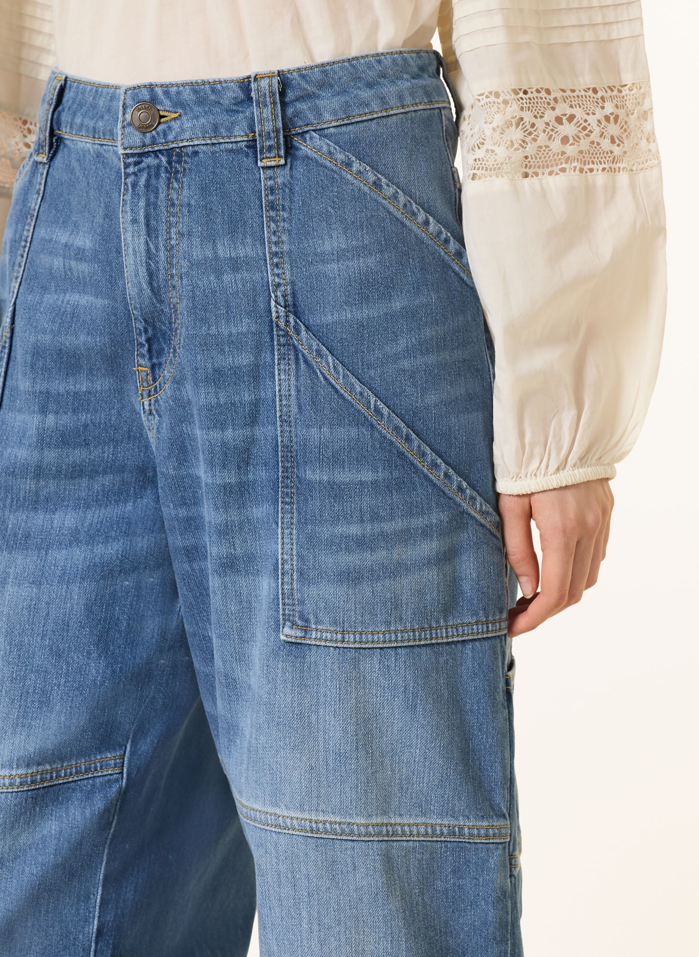 ba&sh Wide Leg Jeans MOYCE: BLUE USEDBLUE