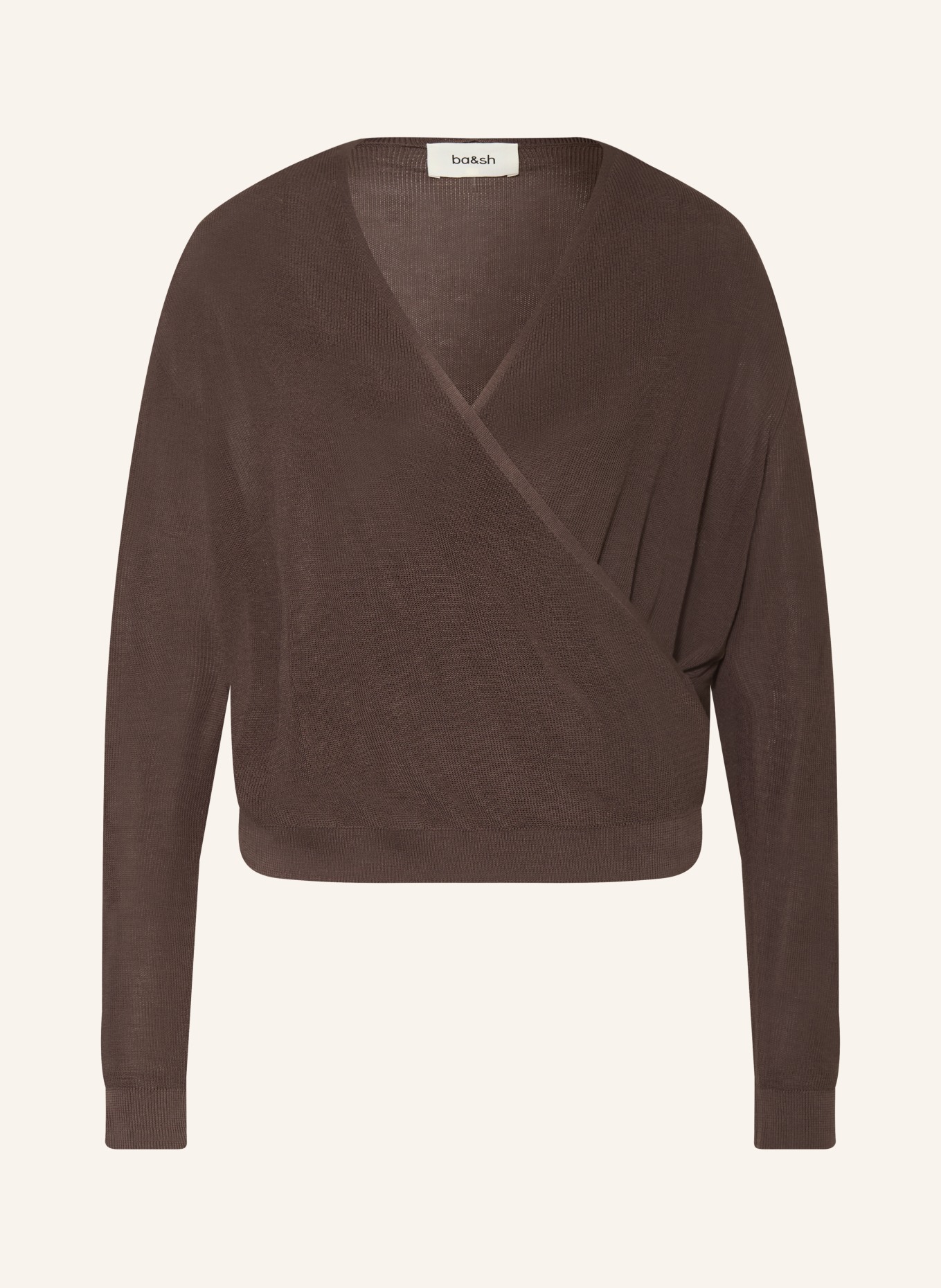 ba&sh Strick-Hoodie BELINE: DUNKELBRAUN