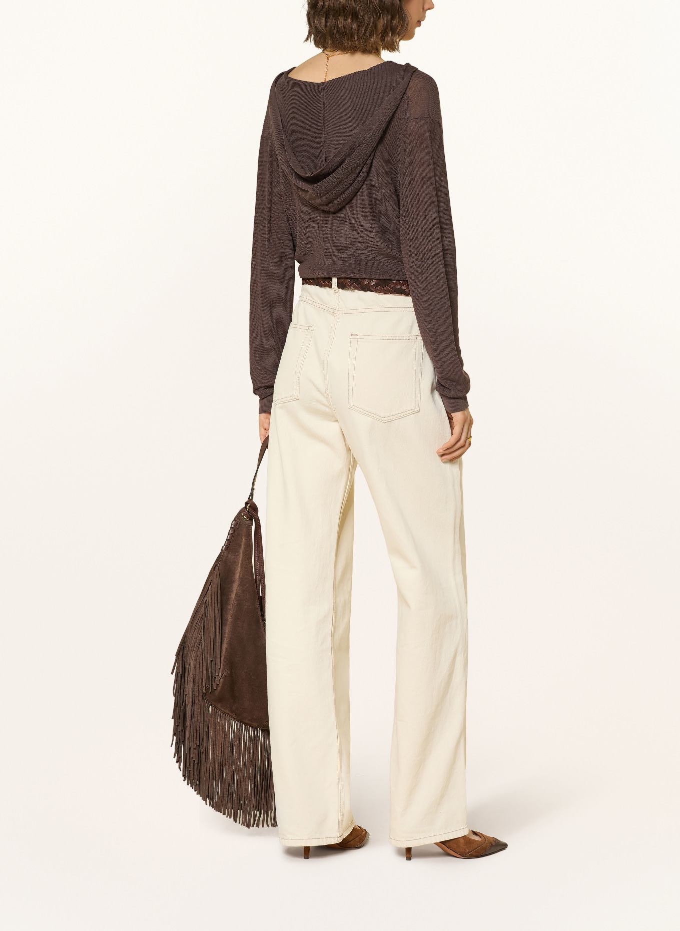 ba&sh Strick-Hoodie BELINE: DUNKELBRAUN