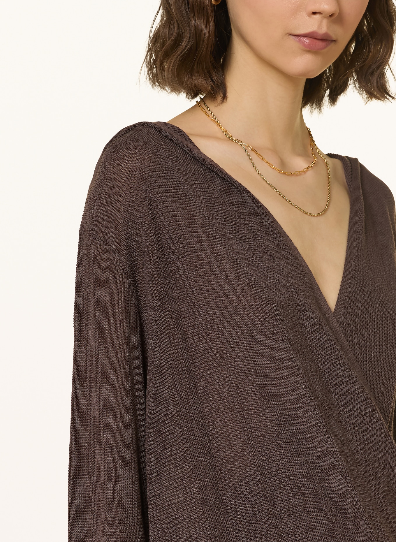 ba&sh Strick-Hoodie BELINE: DUNKELBRAUN