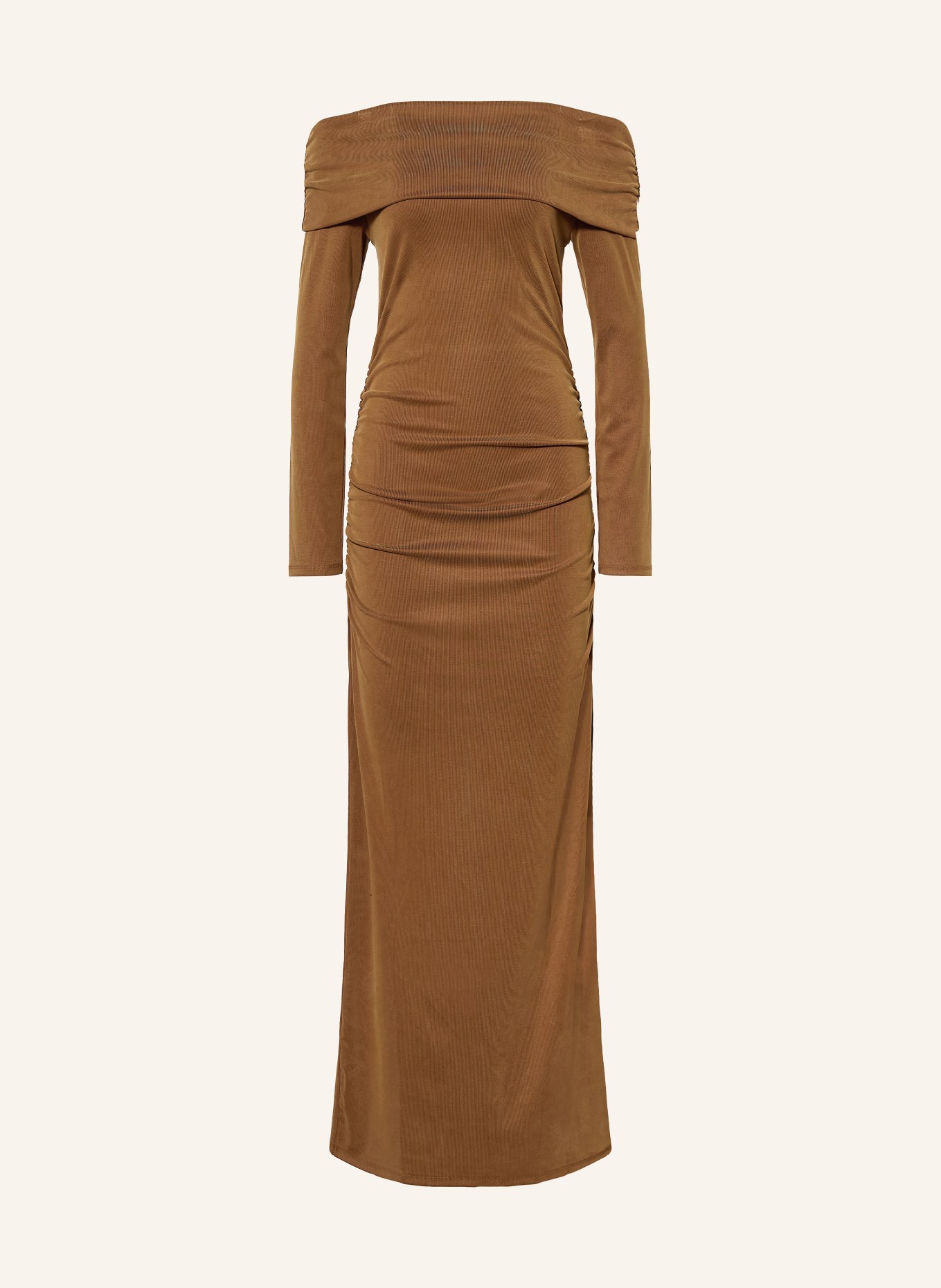 ba&sh Off-Shoulder-Kleid BETTINA: BRAUN