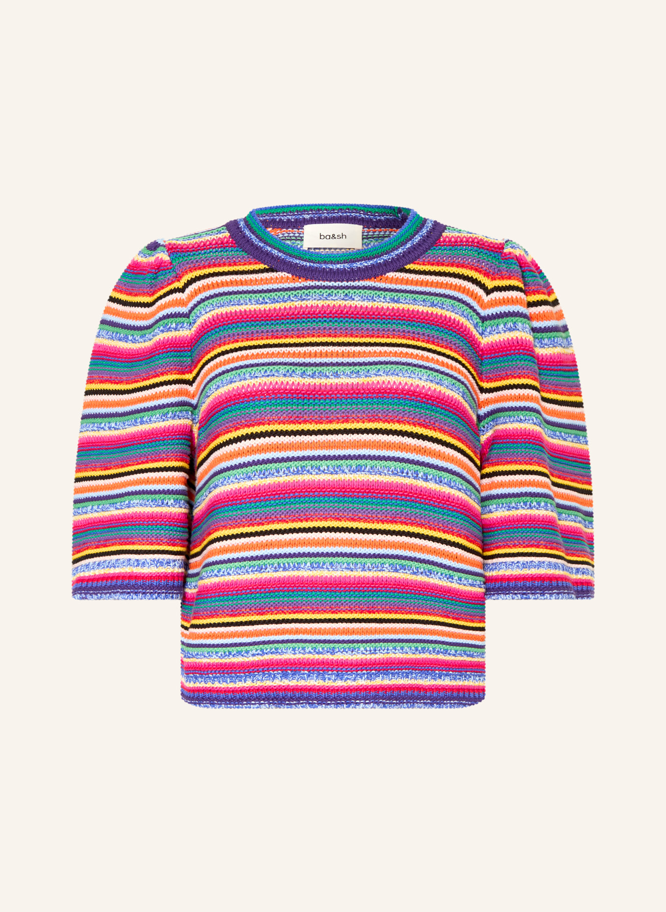 ba&sh Strickshirt FARFAELA: ROT / GELB / BLAU