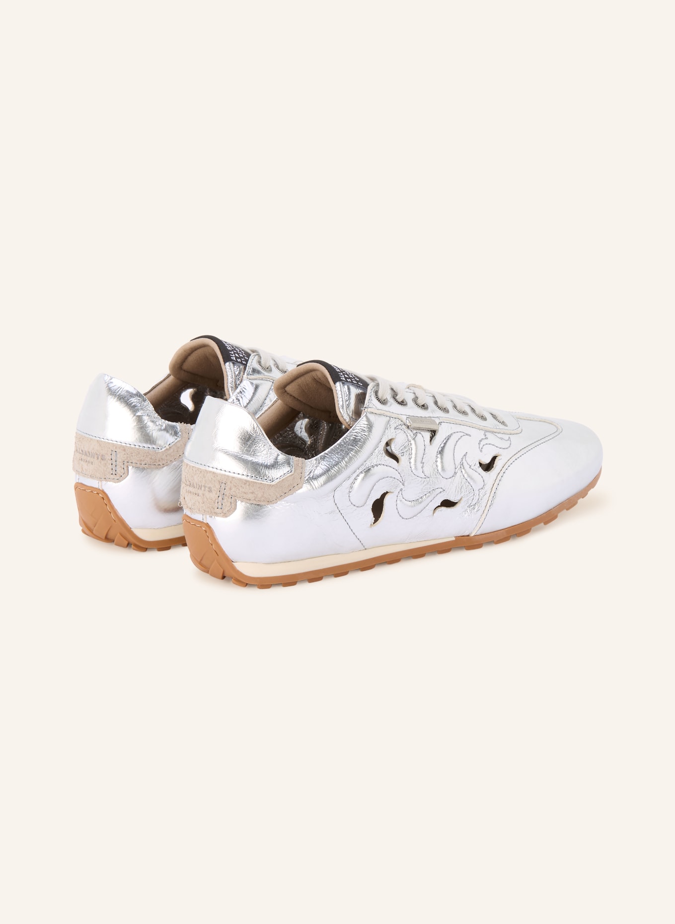 ALLSAINTS Sneaker LIAM avec découpes: ARGENT