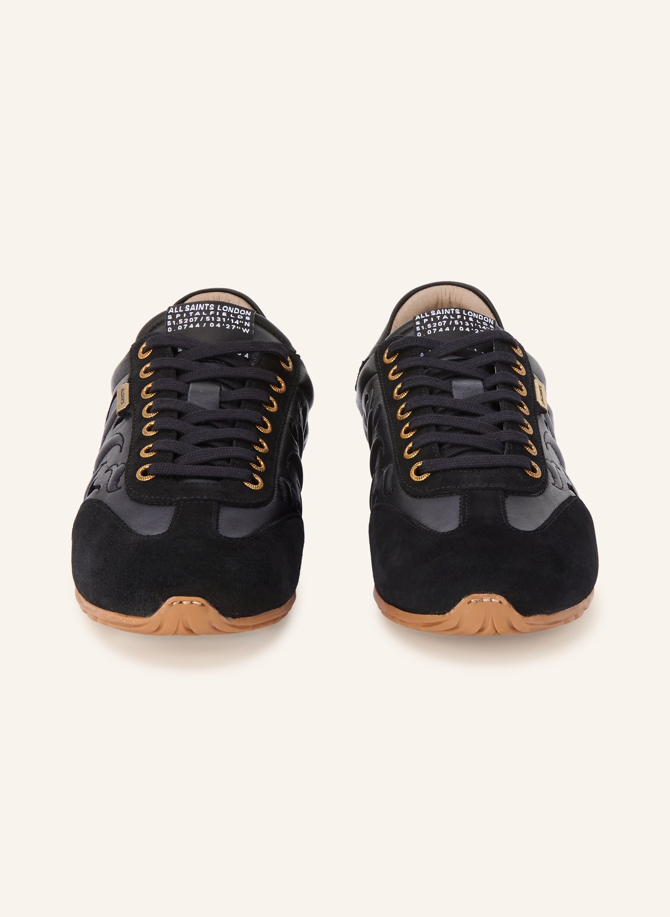 ALLSAINTS Sneaker LIAM avec découpes: NOIR