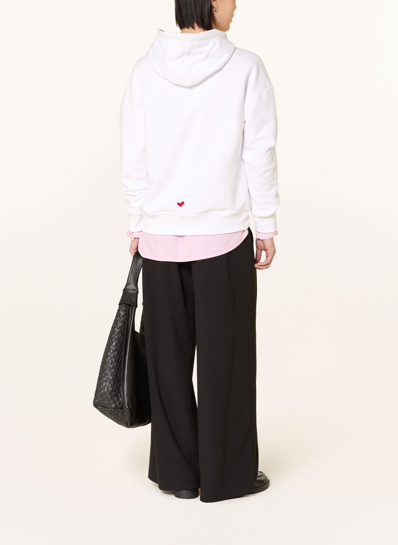 kera till hoodie: WHITE / RED / BLACK