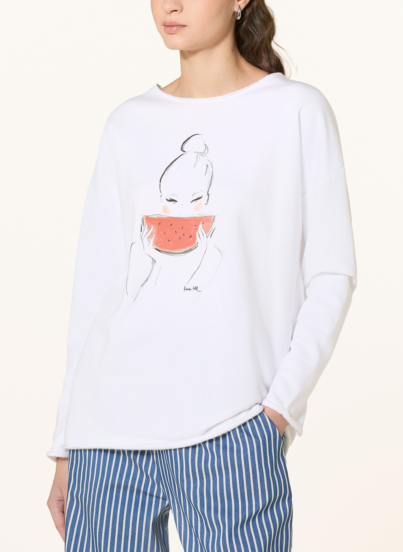 kera till Sweatshirt: WEISS