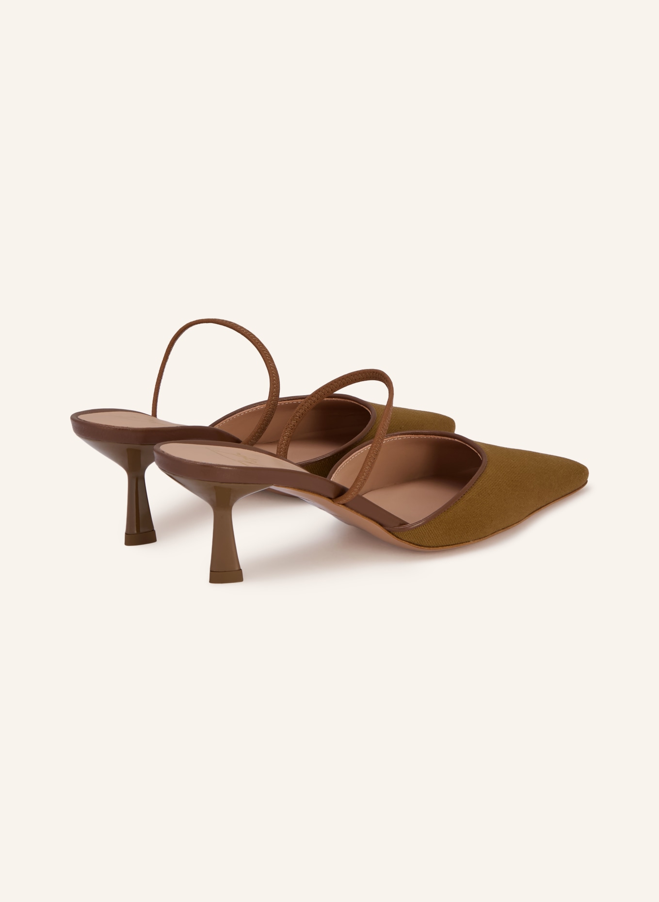 FESTA Mules EMILIAS: OLIVE / MARRON