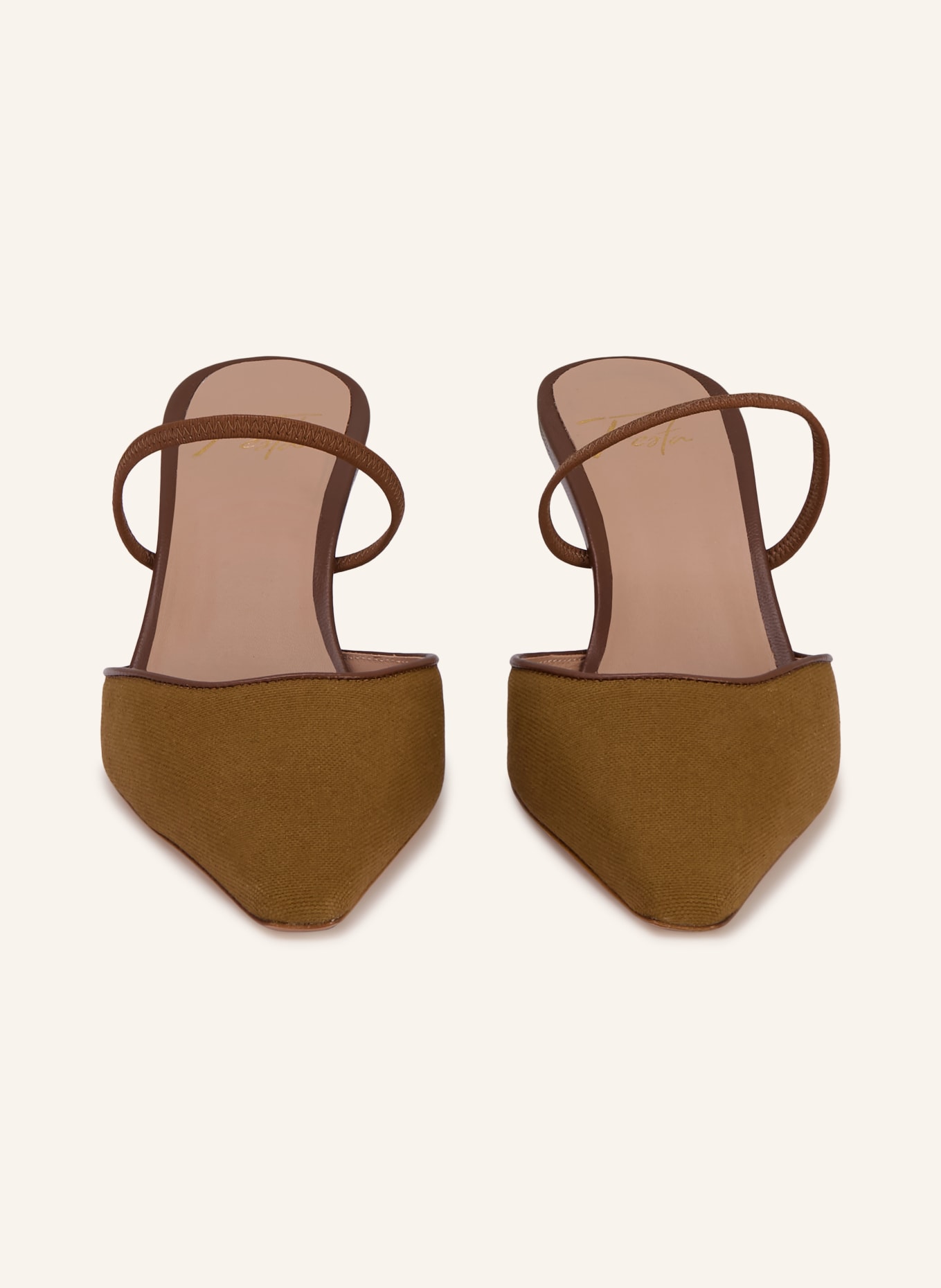 FESTA Mules EMILIAS: OLIVE / MARRON