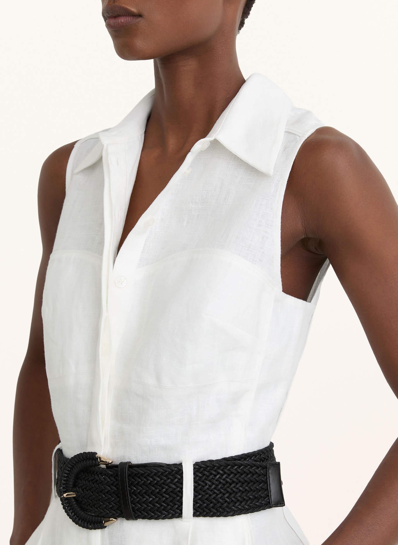 REISS Jumpsuit TAYLOR aus Leinen: ECRU