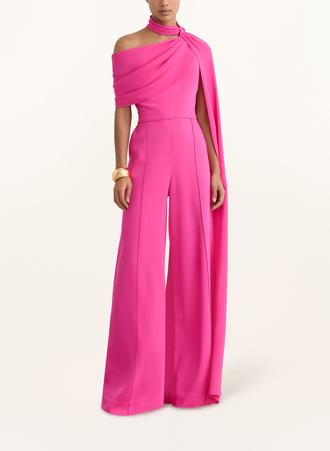 REISS One-Shoulder-Jumpsuit CARRIE: PINK